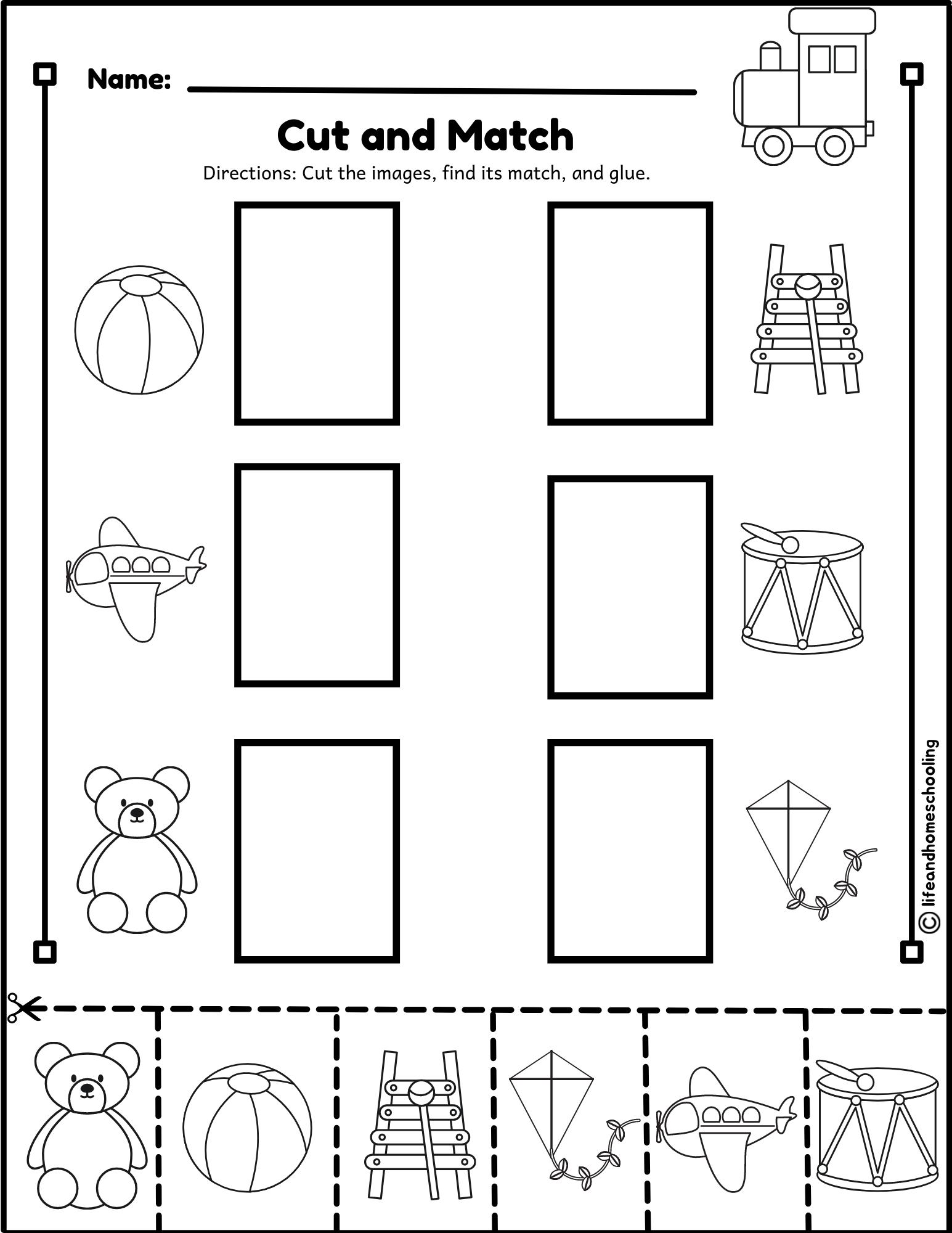 Matching Printable Activity Made By Teachers