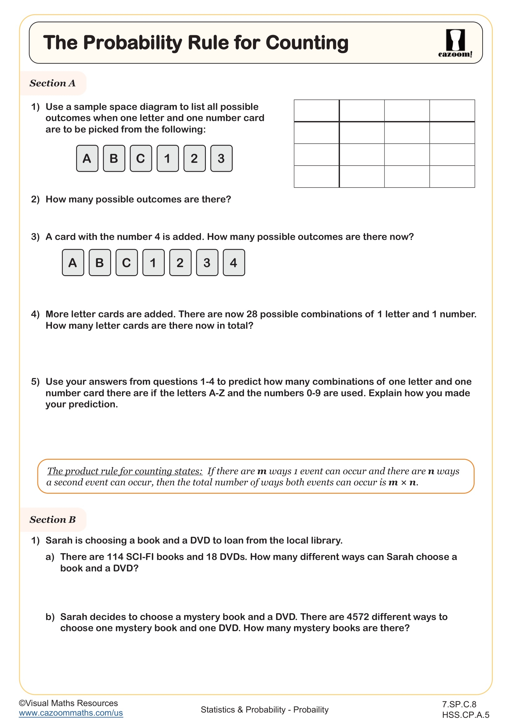 Middle School Probability Worksheets PDF Printable Worksheets Cazoom Math Middle School Probability Worksheets PDF Printable Worksheets Cazoom Math
