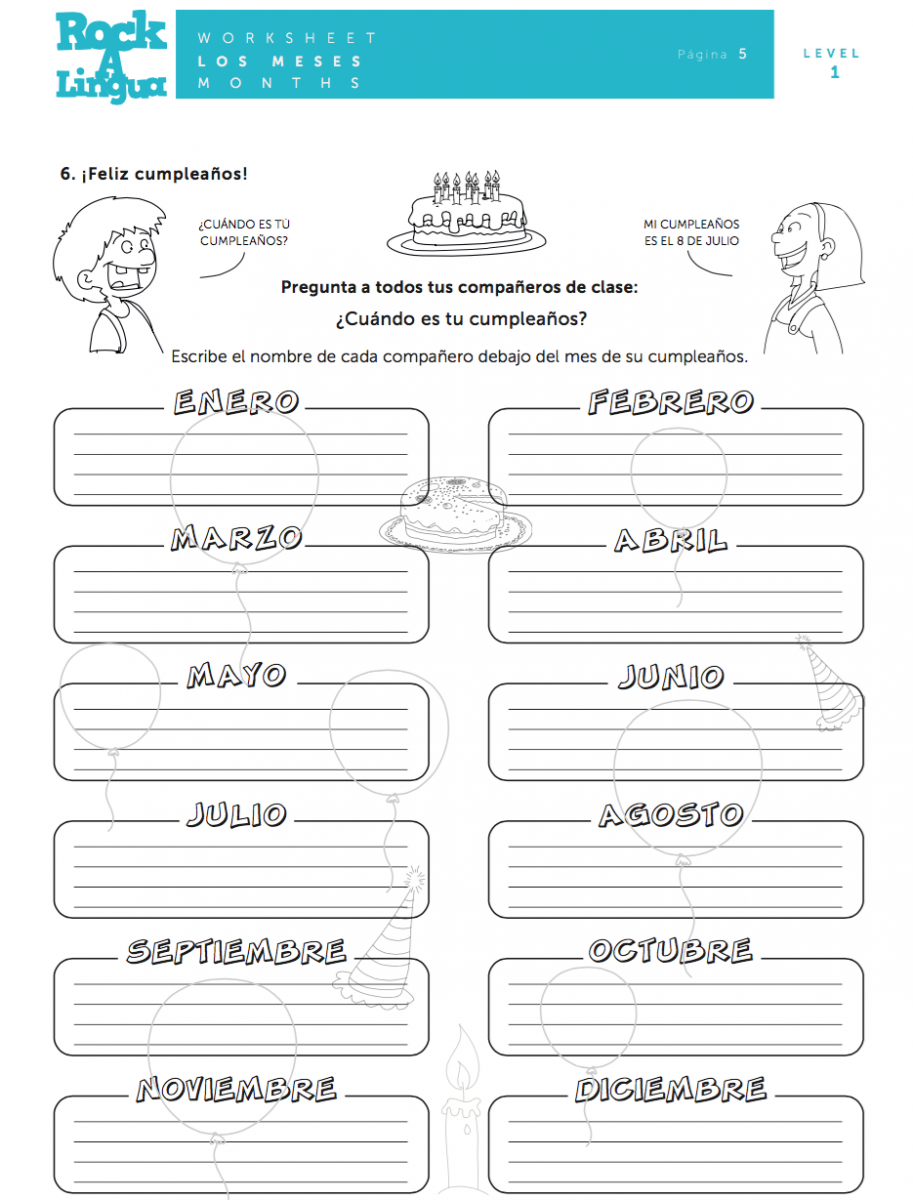 Months Of The Year Worksheets For Kids Months Of The Year Worksheets For Kids