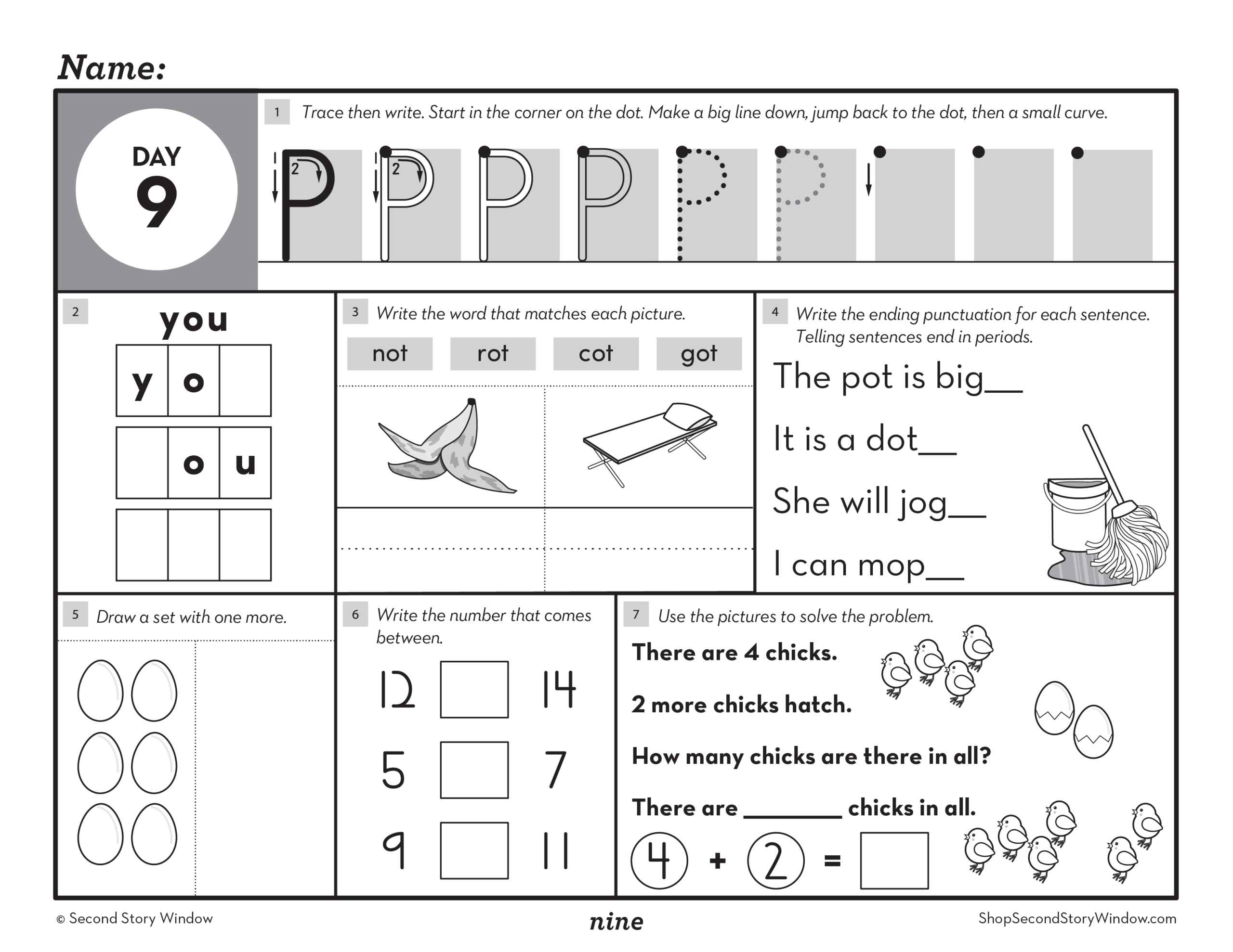 Morning Work Bundle Grades K 1 Second Story Window
