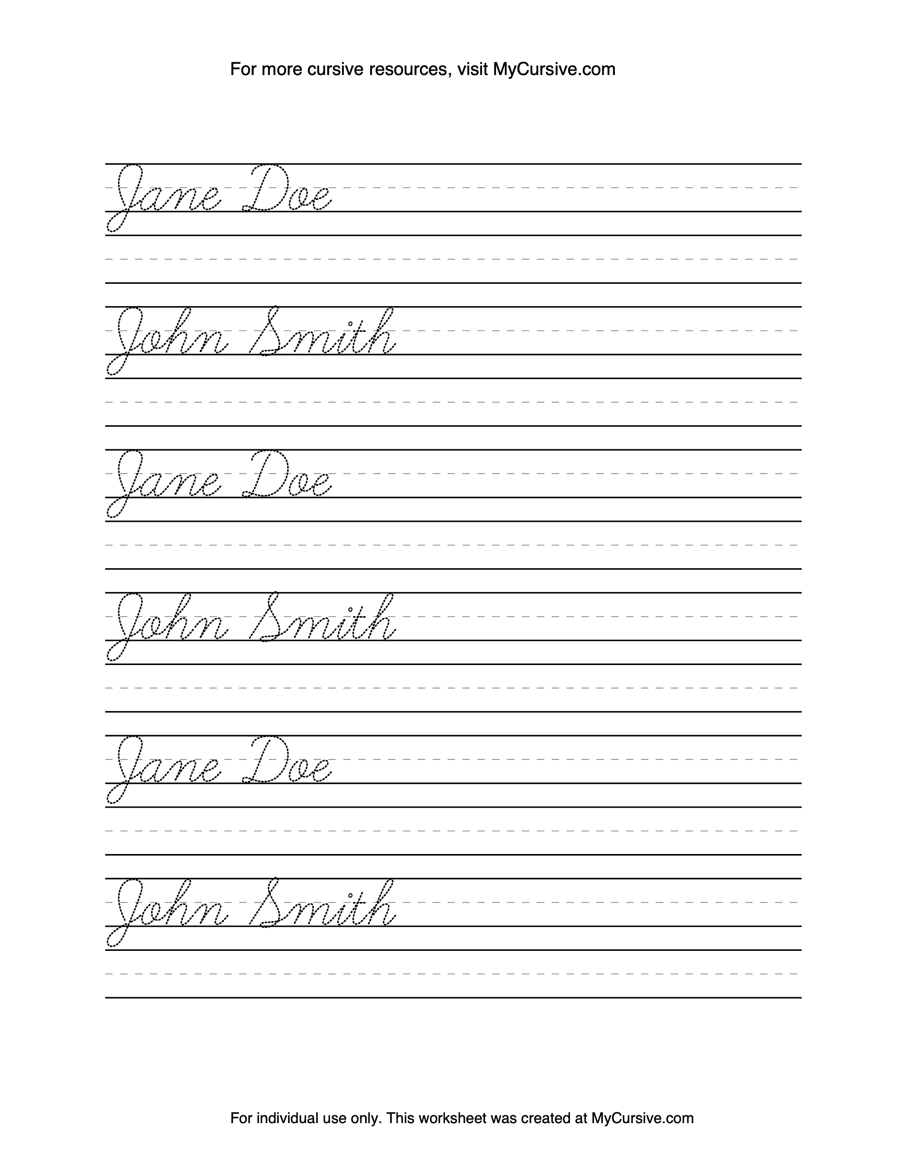 Custom Cursive Name Handwriting Practice Sheet Editable Tracing Worksheet Personalized Writing Skills Printable Learn To Trace And Write Etsy