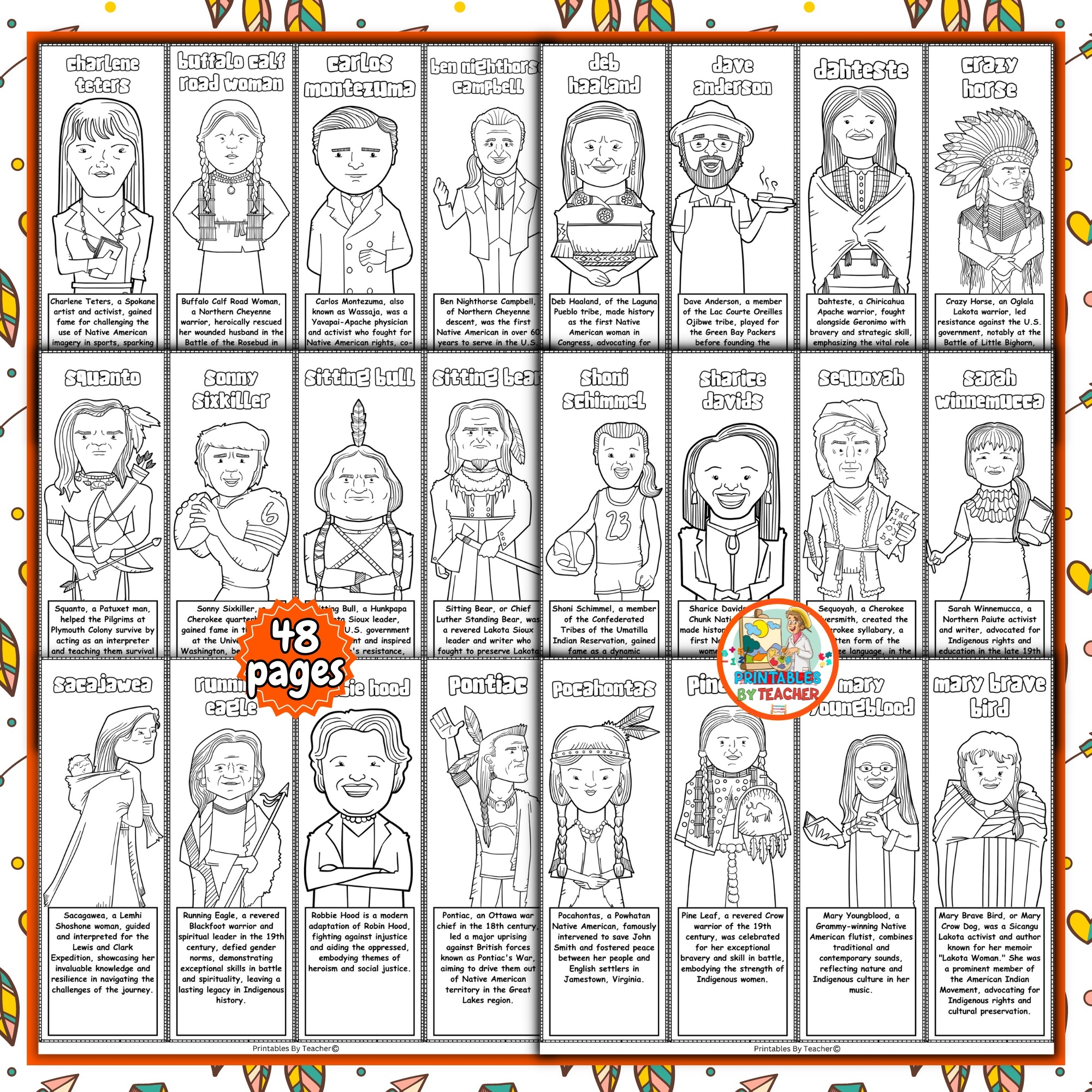 Native American Heritage Month Coloring Bookmarks Indian American Worksheets Classful