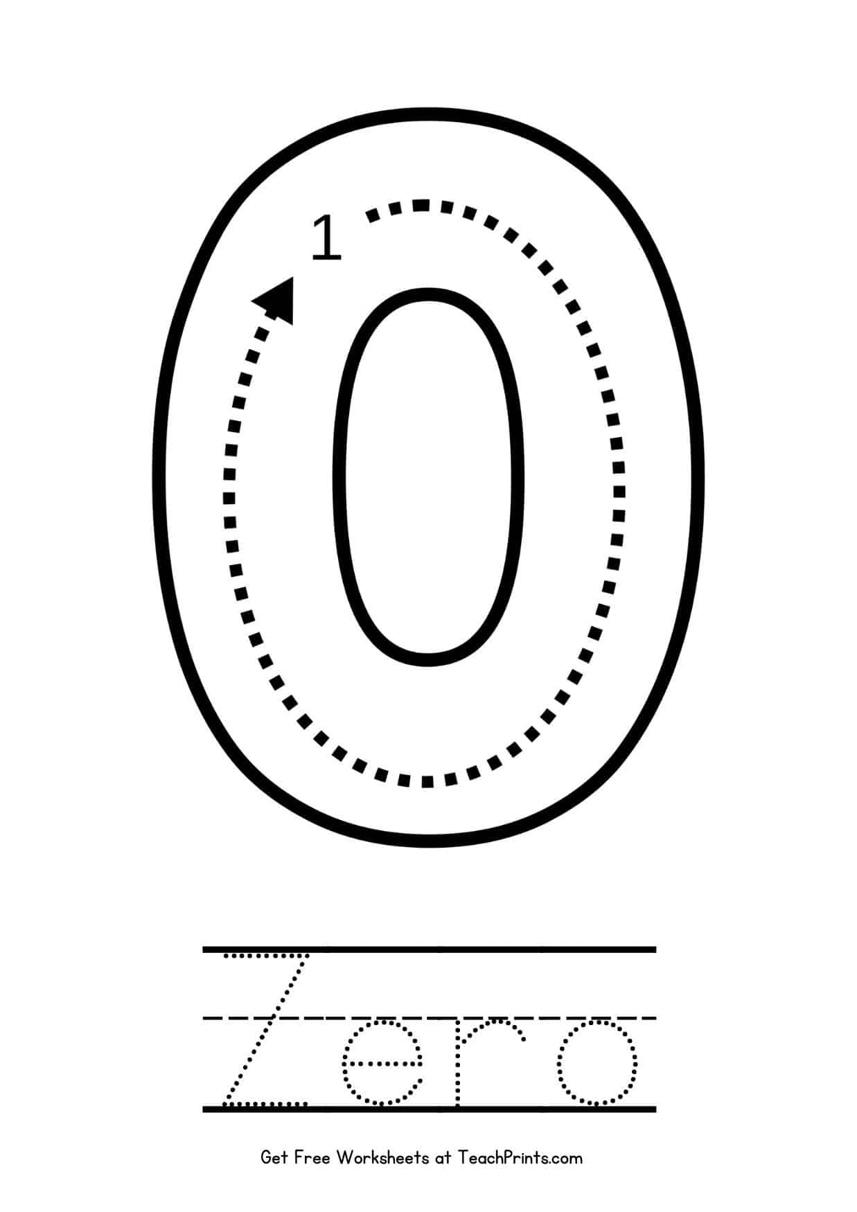 Number 0 Tracing Worksheets Free Printables Teach Prints Number 0 Tracing Worksheets Free Printables Teach Prints