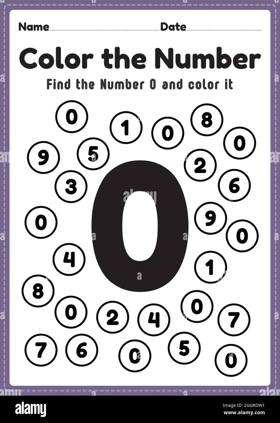 Number 0 Worksheet Stock Vector Images Alamy Number 0 Worksheet Stock Vector Images Alamy