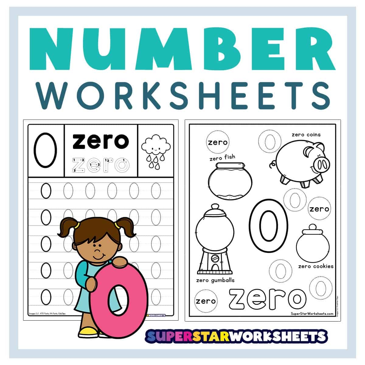 Number 0 Worksheets Superstar Worksheets Tracing Number 0 Kindergarten Worksheet Free Printable PDF