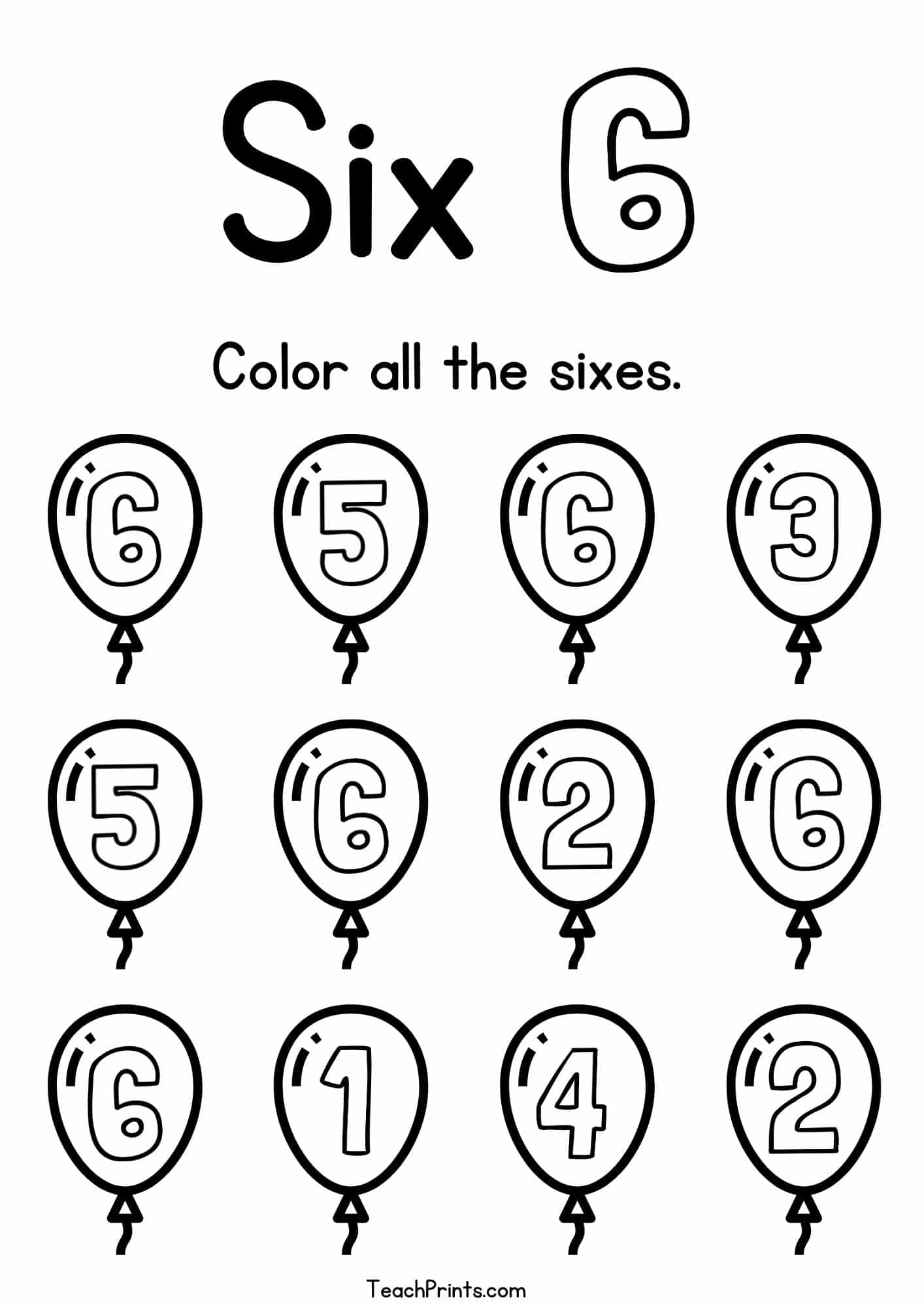 Number 6 Tracing Worksheets Free Printables Teach Prints Number 6 Tracing Worksheets Free Printables Teach Prints