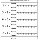 Number Line Subtraction Superstar Worksheets