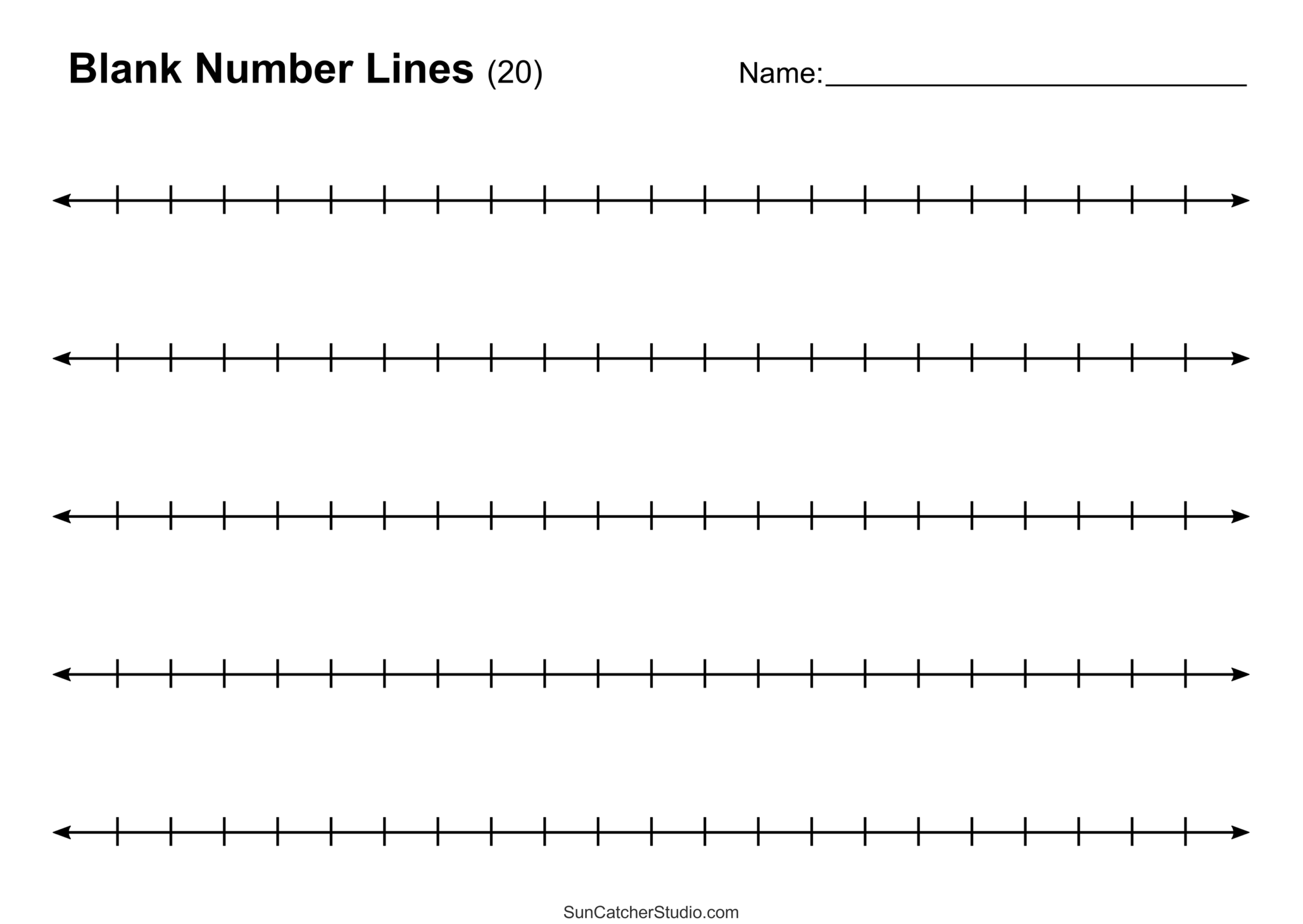 Number Lines Integers Decimals Blank Missing Numbers Free Printables Lettering SVG Files Tools Apps