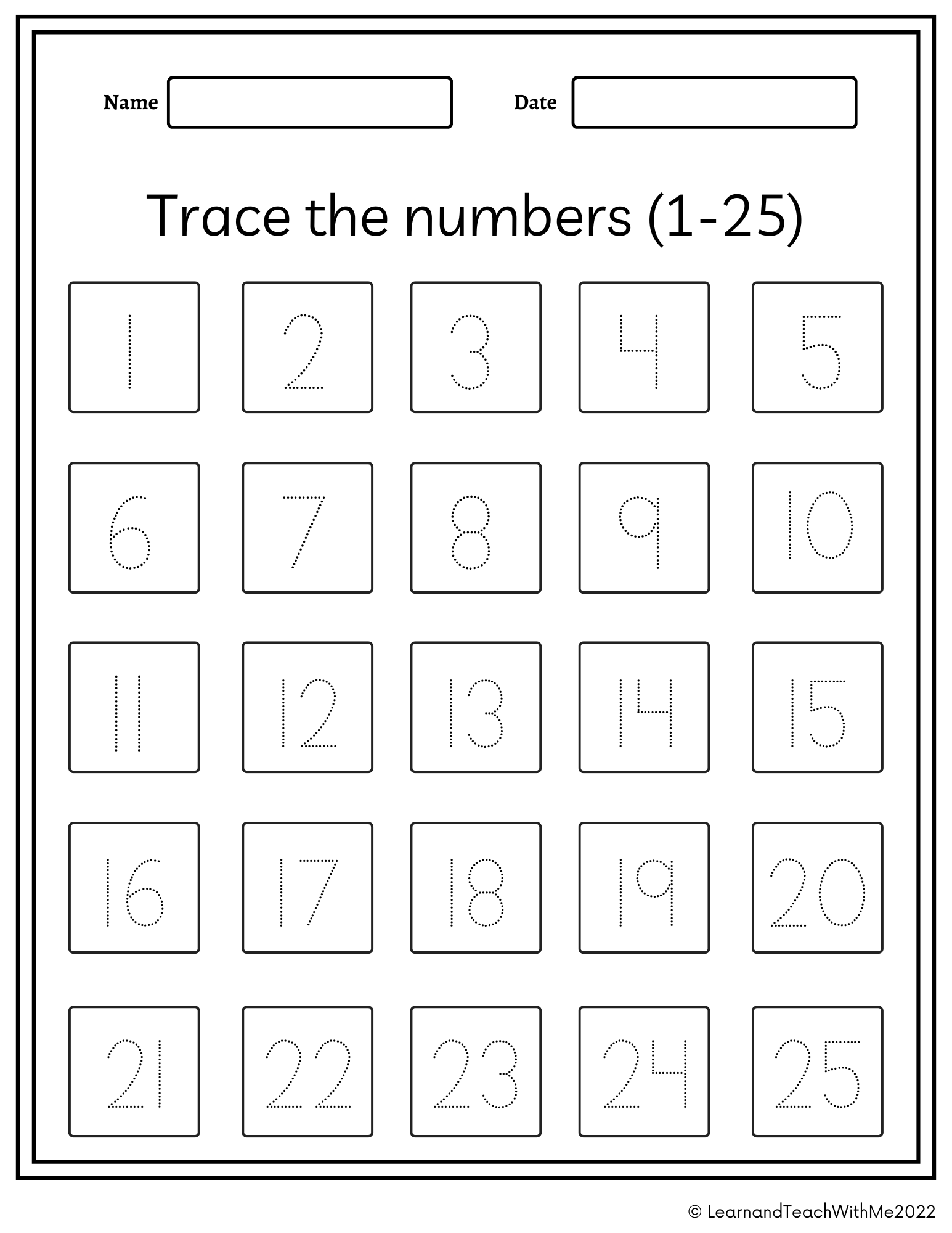 Numbers 1 100 Trace And Write Worksheets Made By Teachers