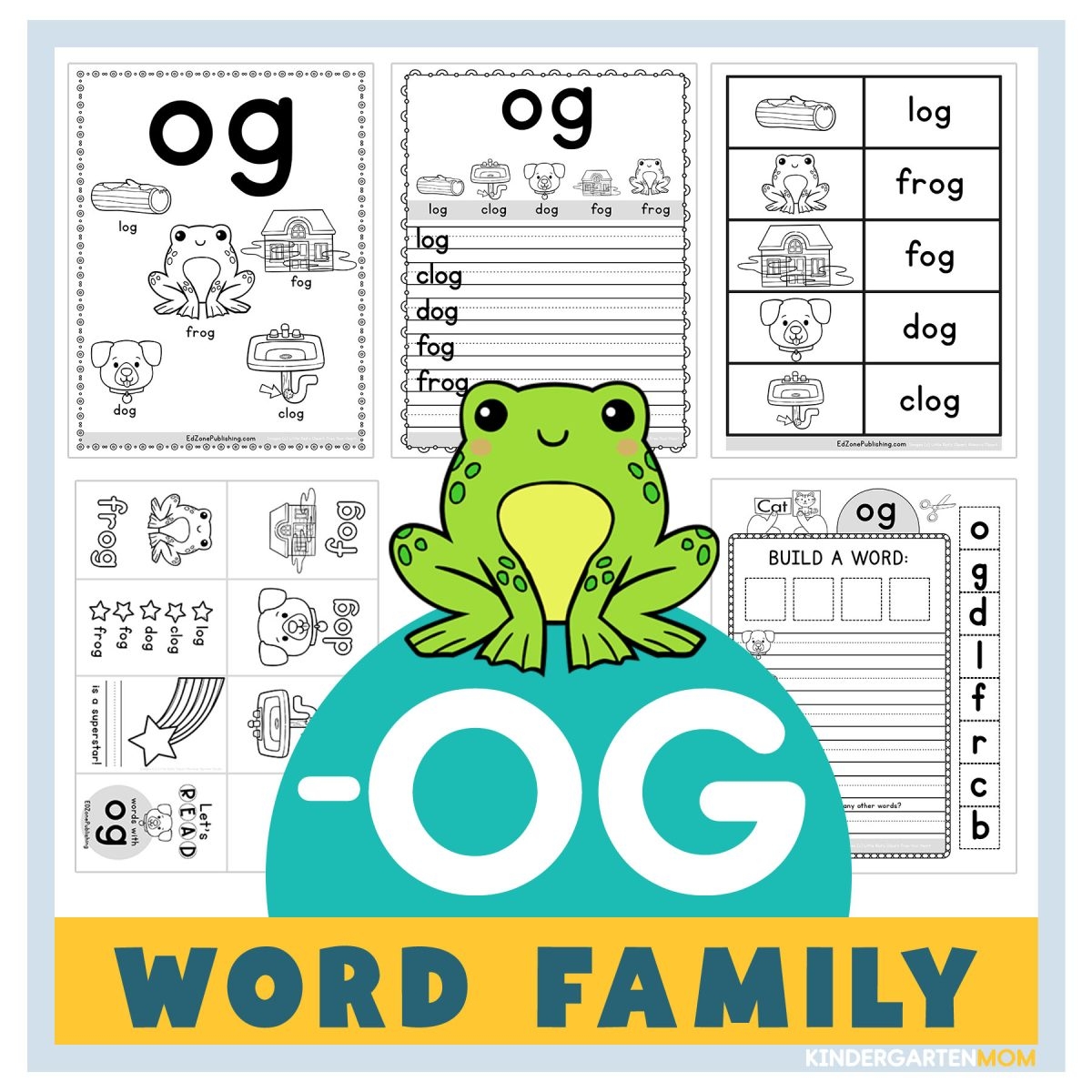OG Word Family Worksheets Kindergarten Mom
