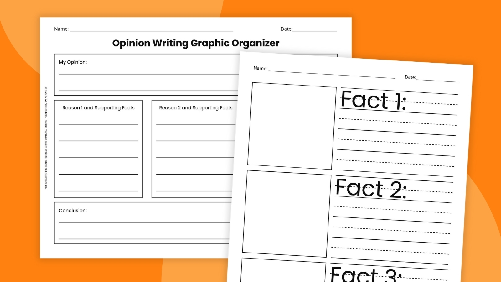 Opinion Writing Graphic Organizer Bundle Free Printable