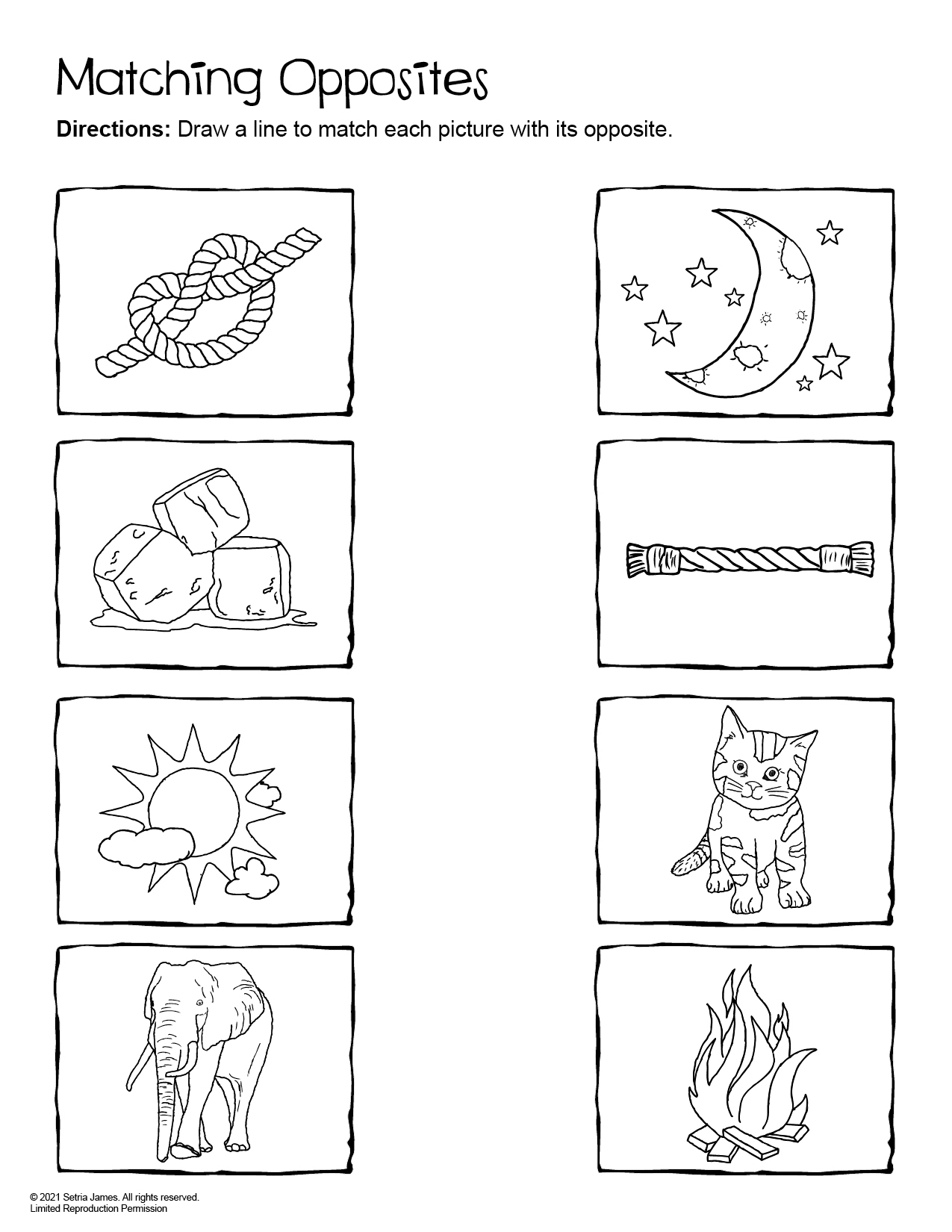 Opposites Worksheets Doodles Ave