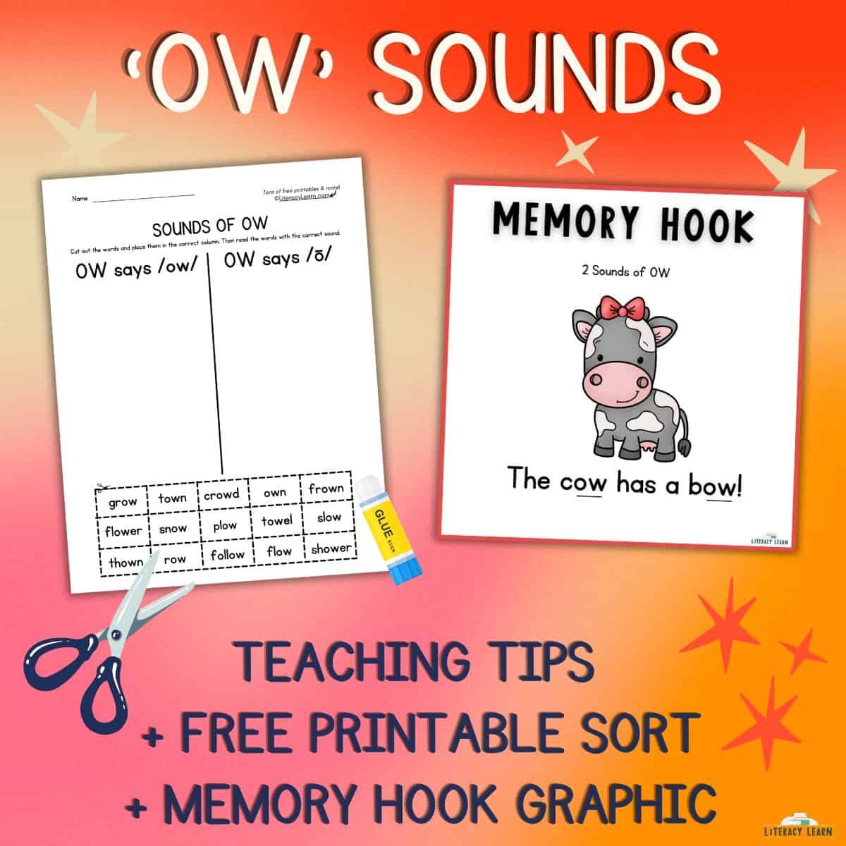 OW Sounds Free Printables Literacy Learn