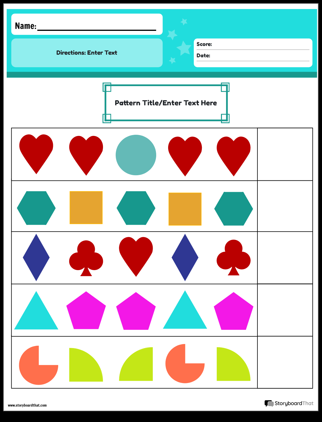 Free Printable Pattern Worksheets For Preschool The Hollydog Blog