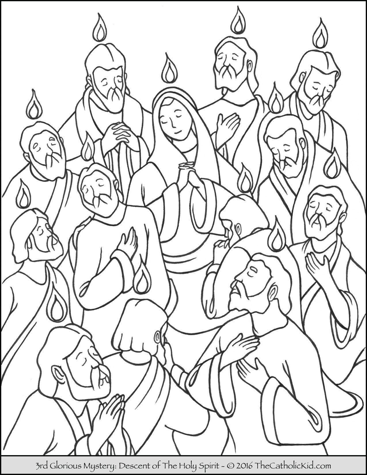 Pentecost Sunday Coloring Page Pentecost Sunday Coloring Page