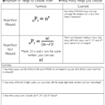 Permutations And Combinations Notes And Worksheets Lindsay Bowden Worksheets Library