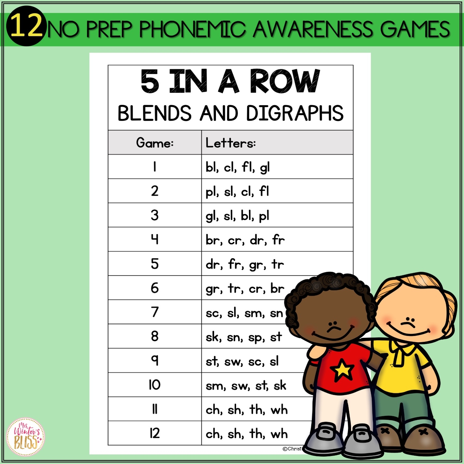 Phonemic Awareness Activities Blends And Digraphs Worksheet Games Lead In Literacy Resources For Kindergarten 1st 2nd Grade Phonemic Awareness Activities Blends And Digraphs Worksheet Games Lead In Literacy Resources For Kindergarten 1st 2nd Grade