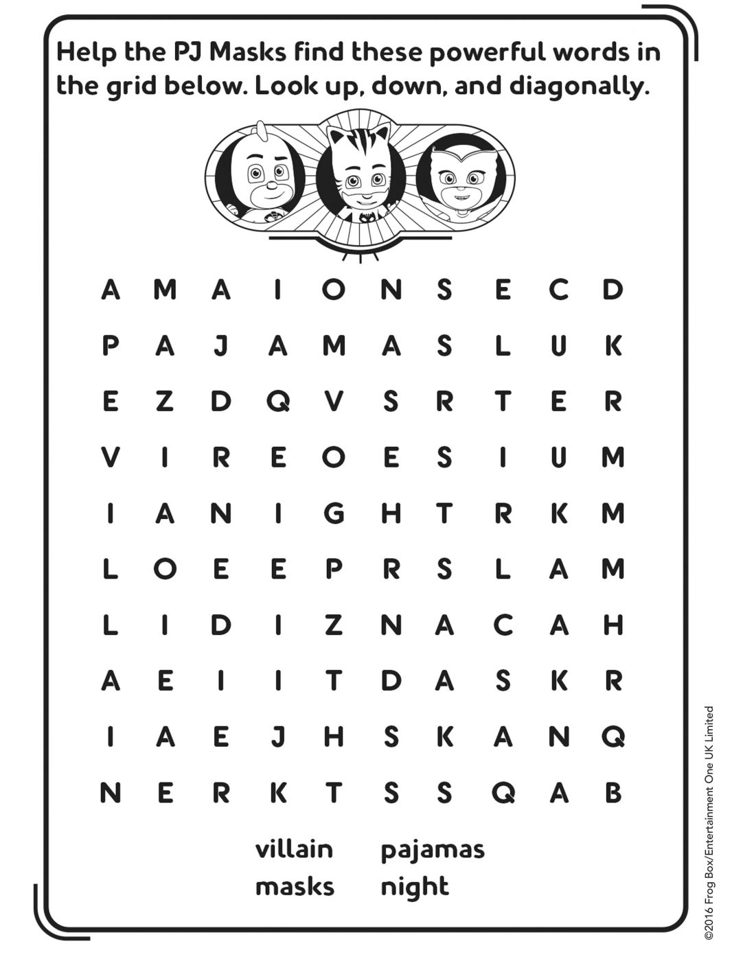 PJ Masks Activity Pages To Print At Home Studio Fun International