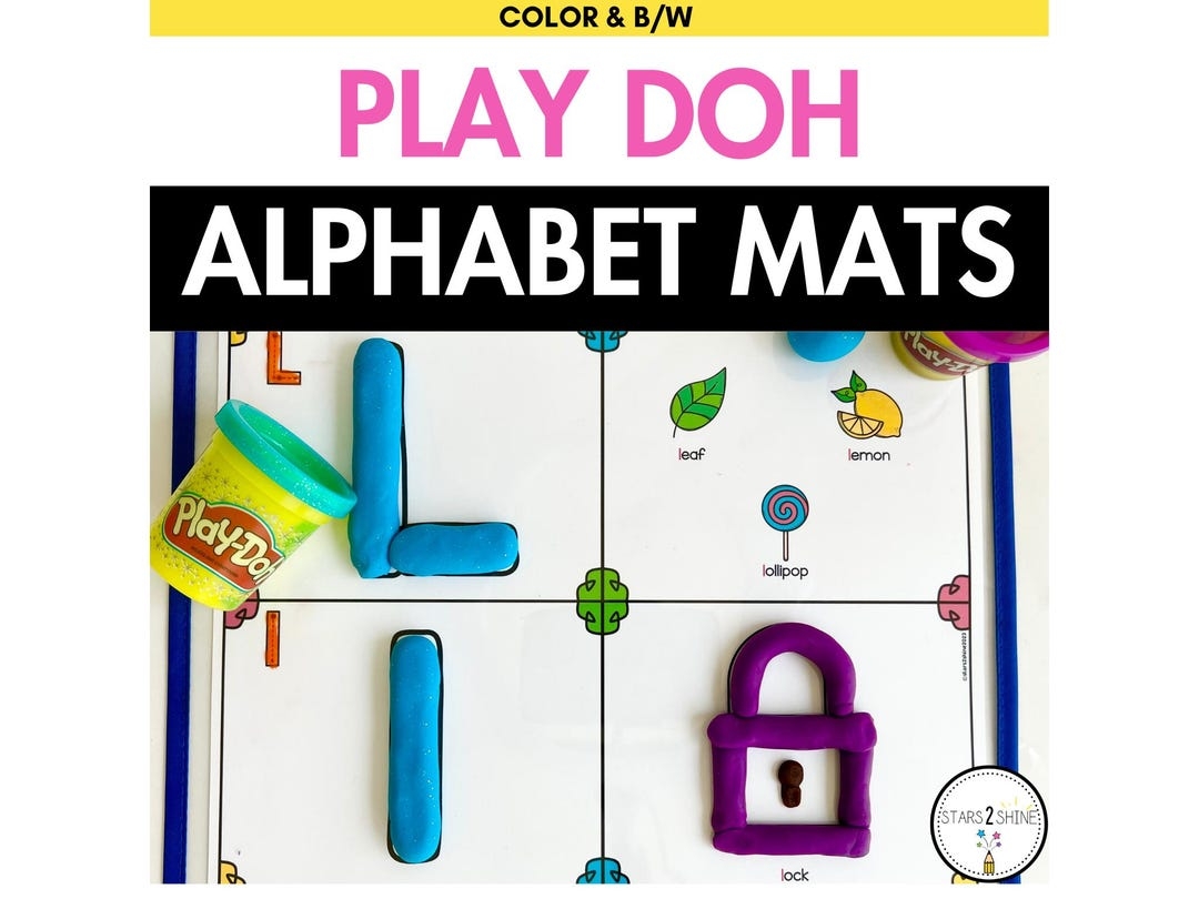 Play Doh Alphabet Mats Printable Playdough Mats Alphabet Playdough Mats Easy Play Doh Create ABC Letter Formation Beginning Sounds Etsy Israel