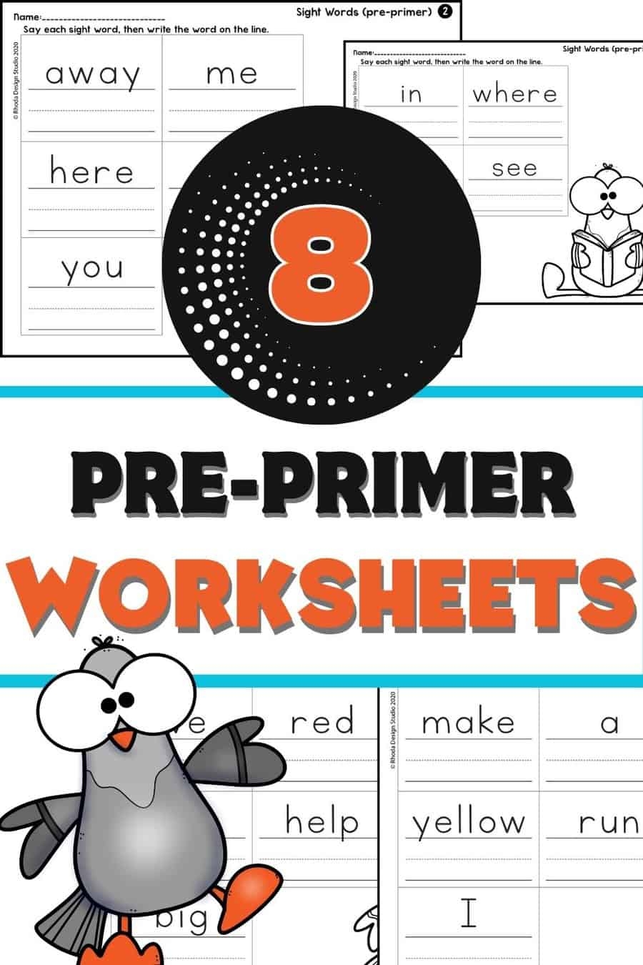 Pre Primer Sight Words Writing Practice Free Kindergarten Worksheets