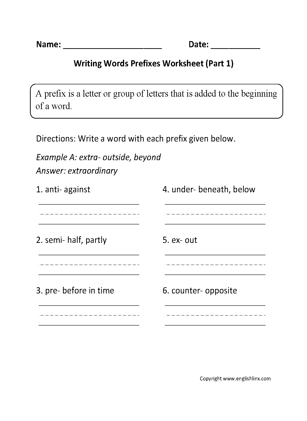 Prefixes And Suffixes Interactive Worksheet For Grade 3 Live Worksheets Library
