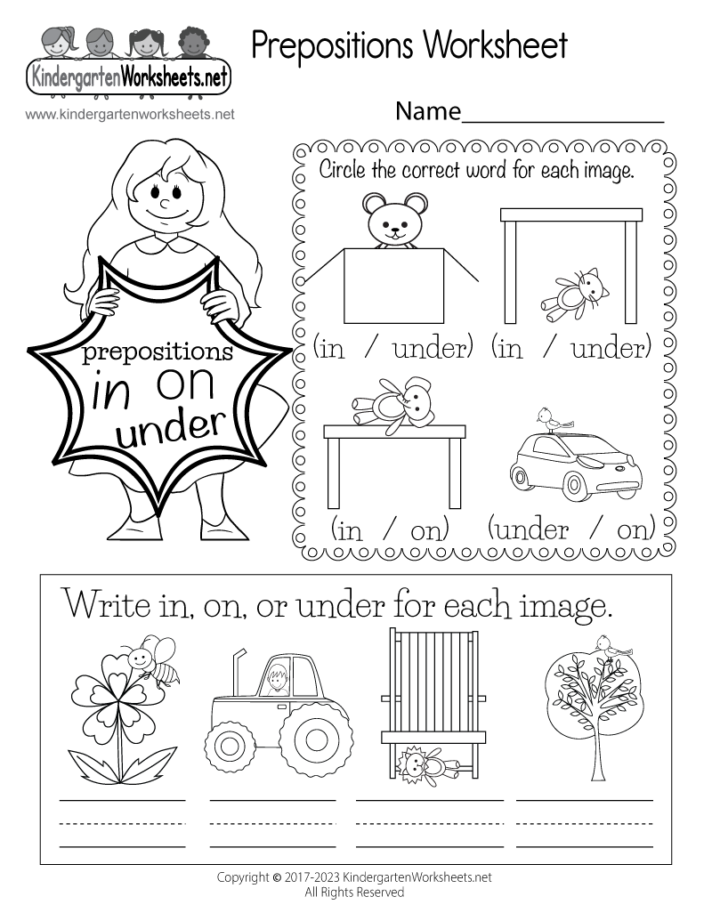 Prepositions Of Place Vocabulary Interactive Worksheet Listen Check And Write The Words Activity For Kindergarten K5 And ESL Students G1 Ezpzlearn