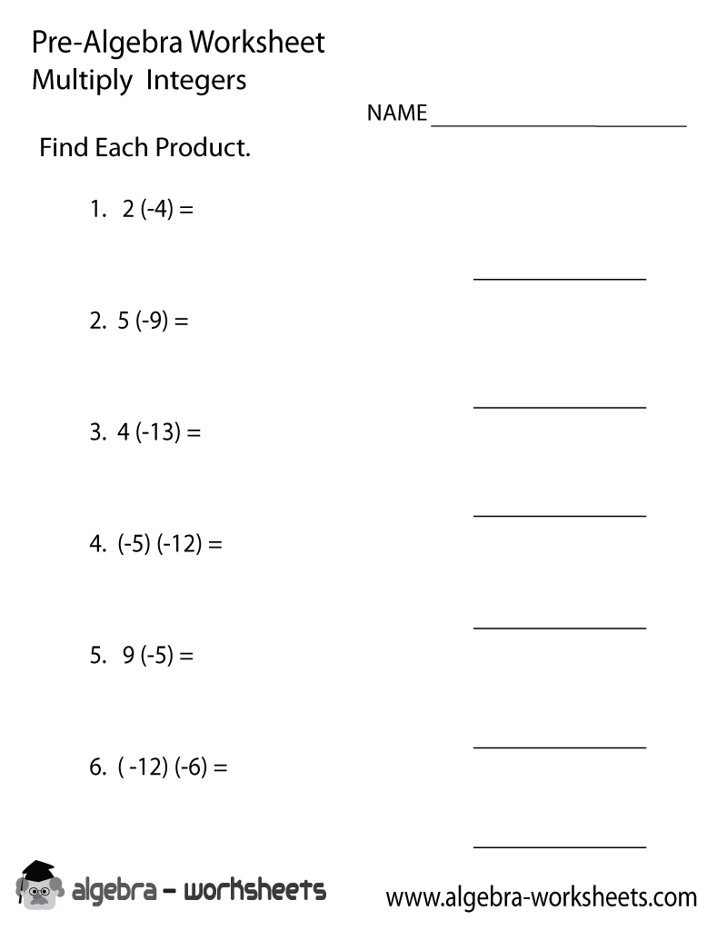 Print The Free Integers Pre Algebra Worksheet Printable Version Worksheets Library Print The Free Integers Pre Algebra Worksheet Printable Version Worksheets Library