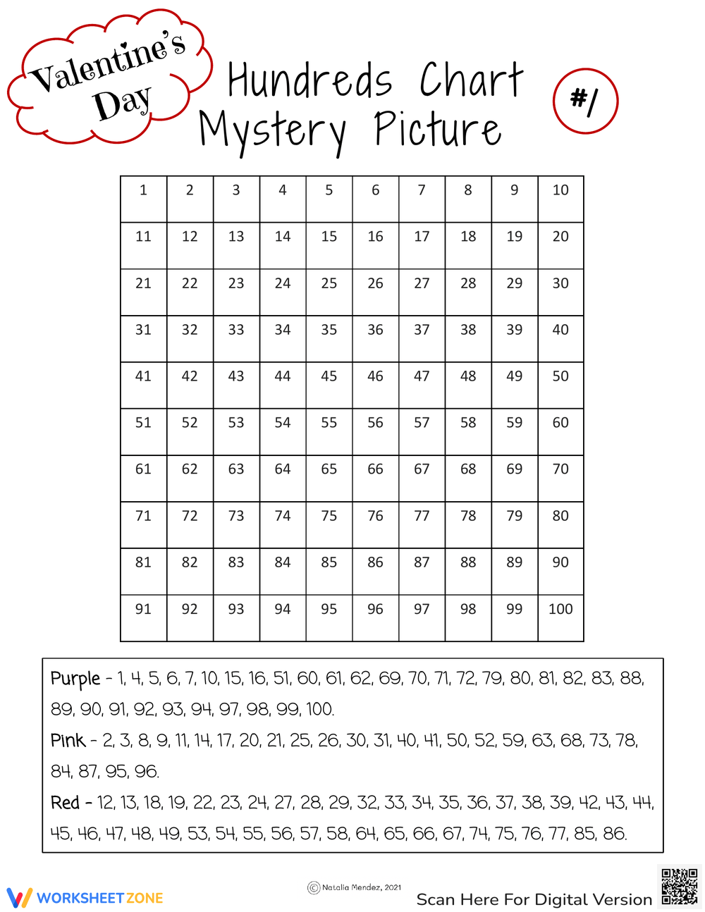 Printable 1st Grade Mystery Picture Worksheets