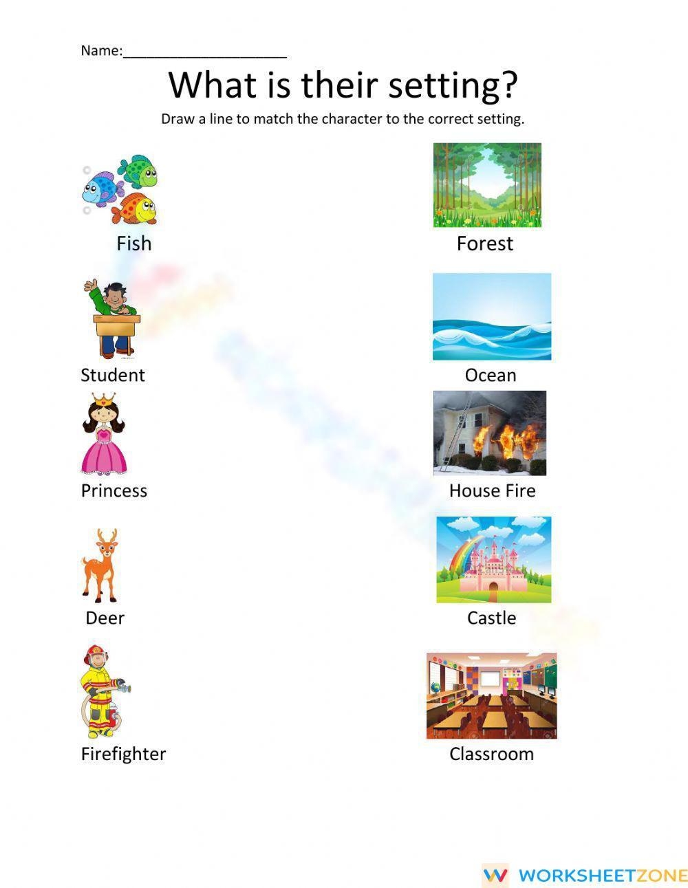 Printable 1st Grade Story Elements Worksheets