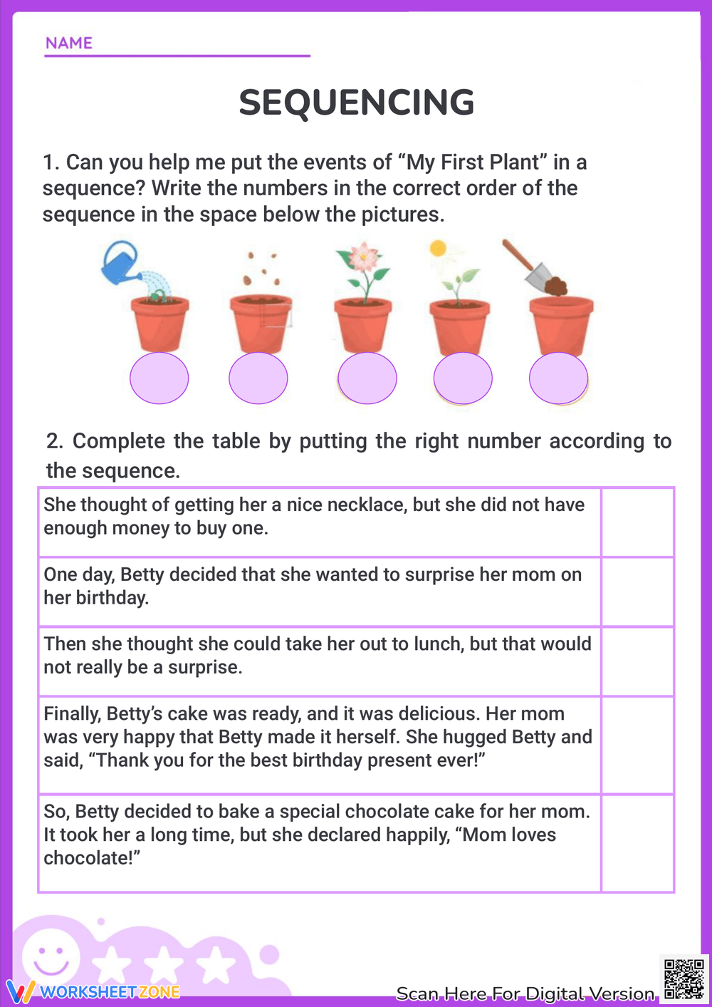 Printable 3rd Grade Sequencing Events Worksheets