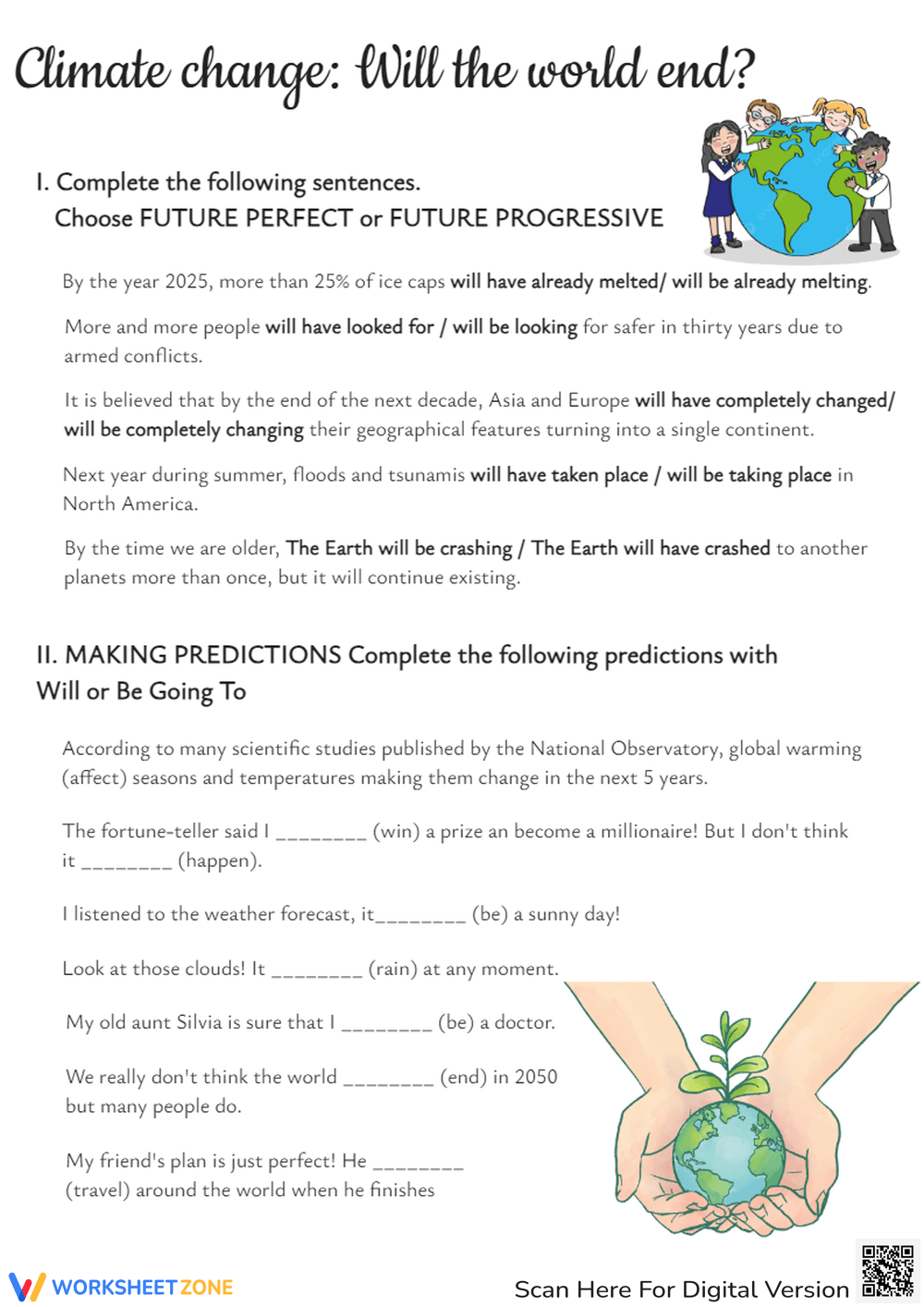 Printable 6th Grade Weather And Climate Worksheets Global Warming Climate Change