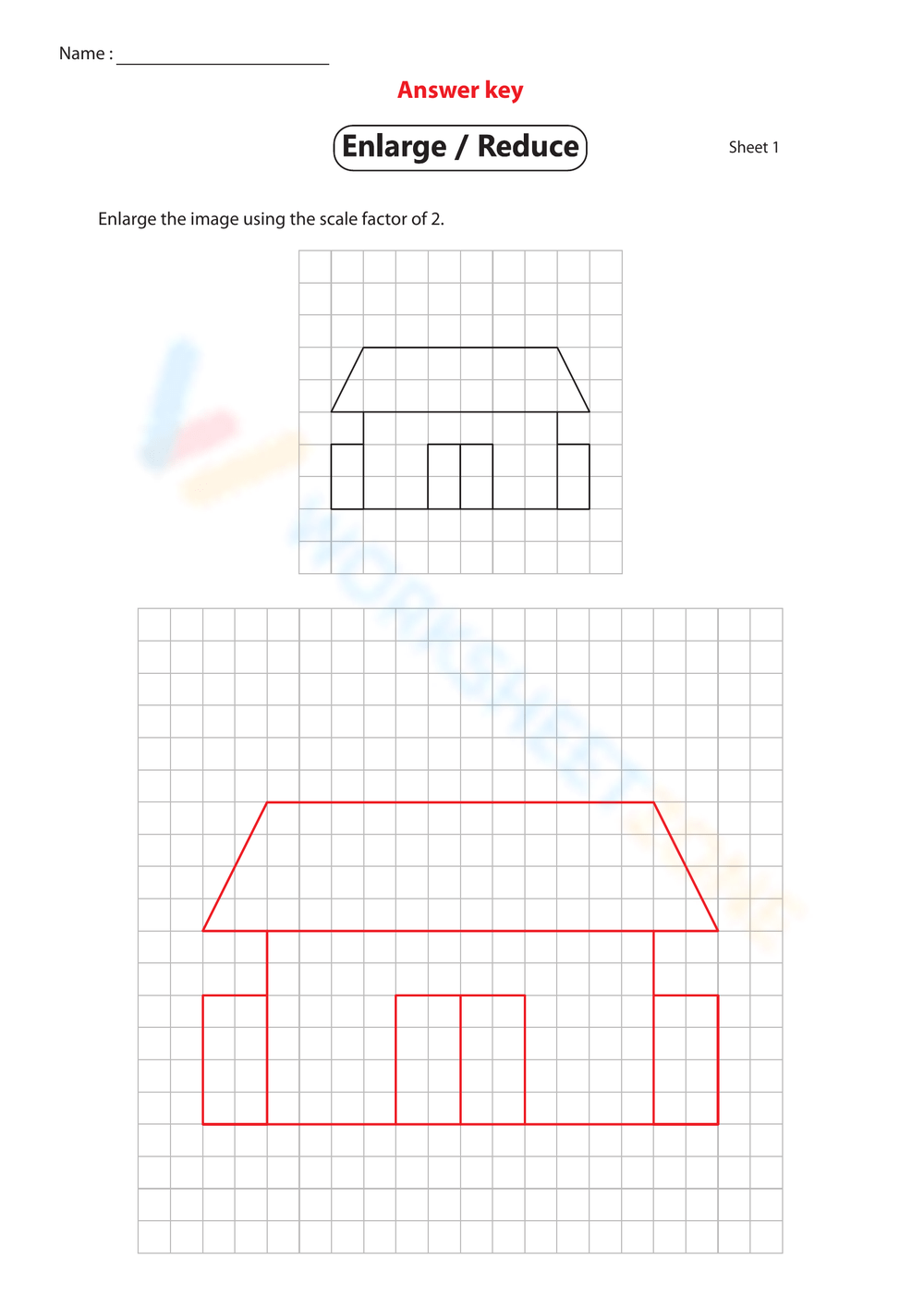 Printable 7th Grade Scale Factor Worksheets