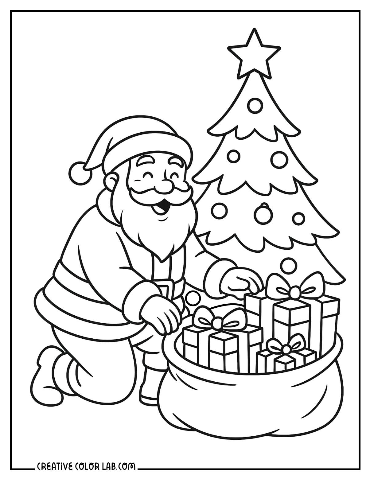 Printable Santa Coloring Pages Free PDF Downloads Printable Santa Coloring Pages Free PDF Downloads
