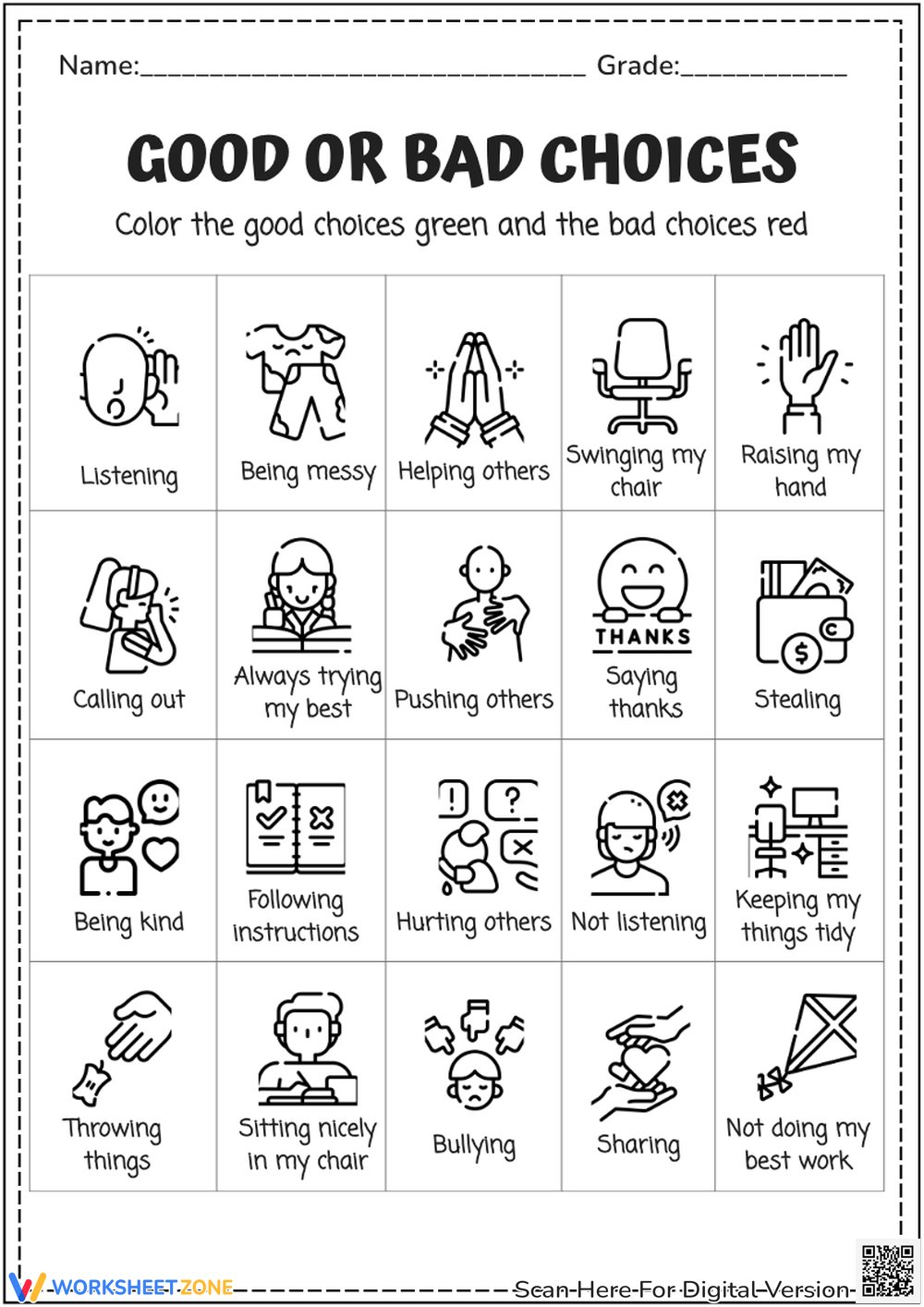 Printable Social Skills Worksheets Printable Social Skills Worksheets