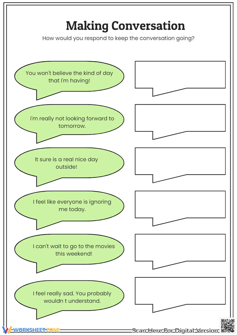 Storyboard That Communication Worksheets For Education