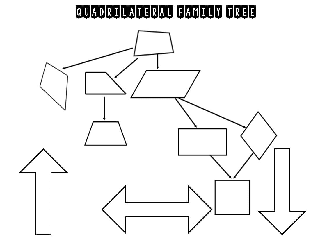 Quadrilateral Family Tree Always Sometimes Never Practice By A JAB At MATH