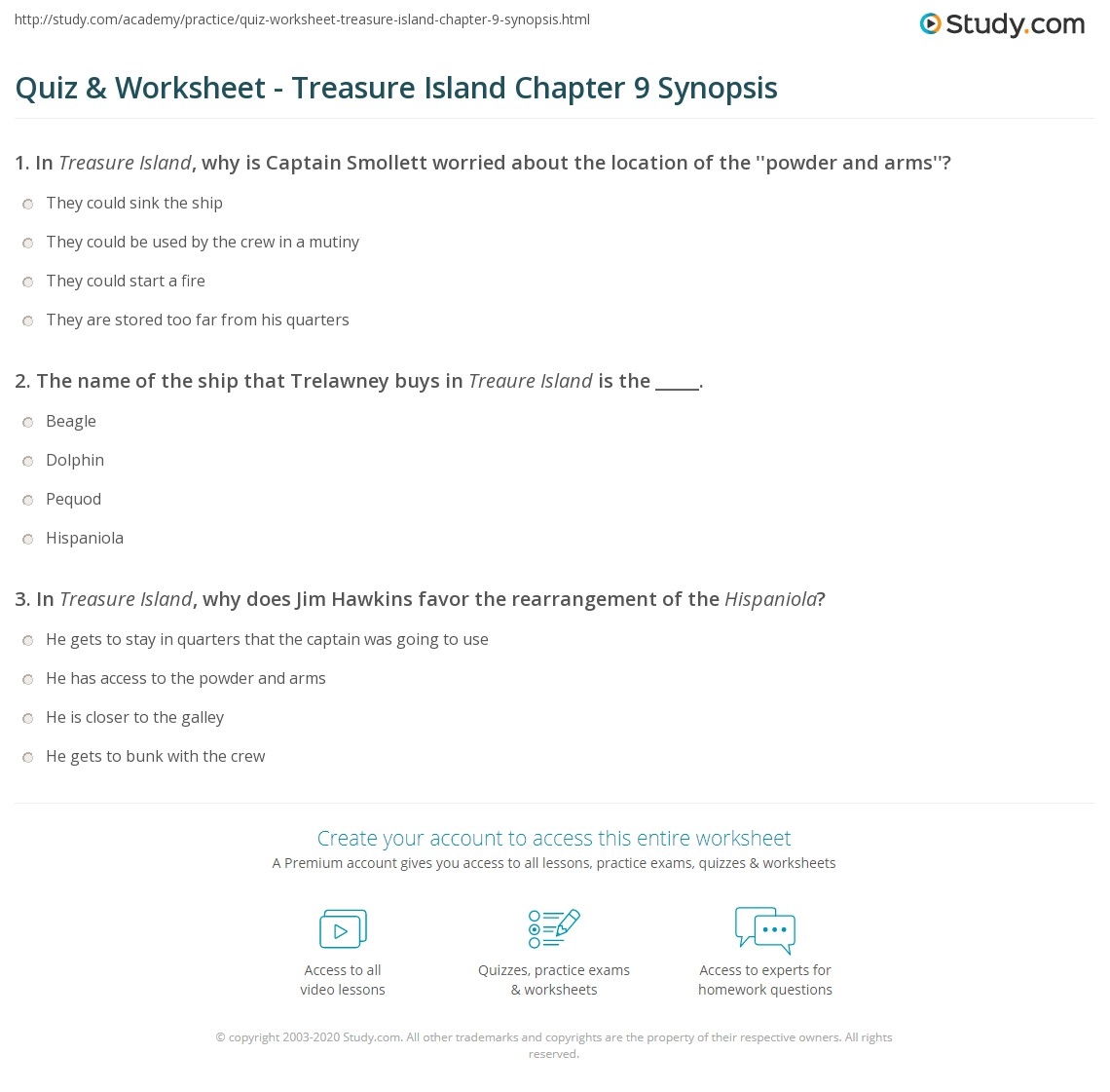 Quiz Worksheet Treasure Island Chapter 9 Synopsis Study Quiz Worksheet Treasure Island Chapter 9 Synopsis Study
