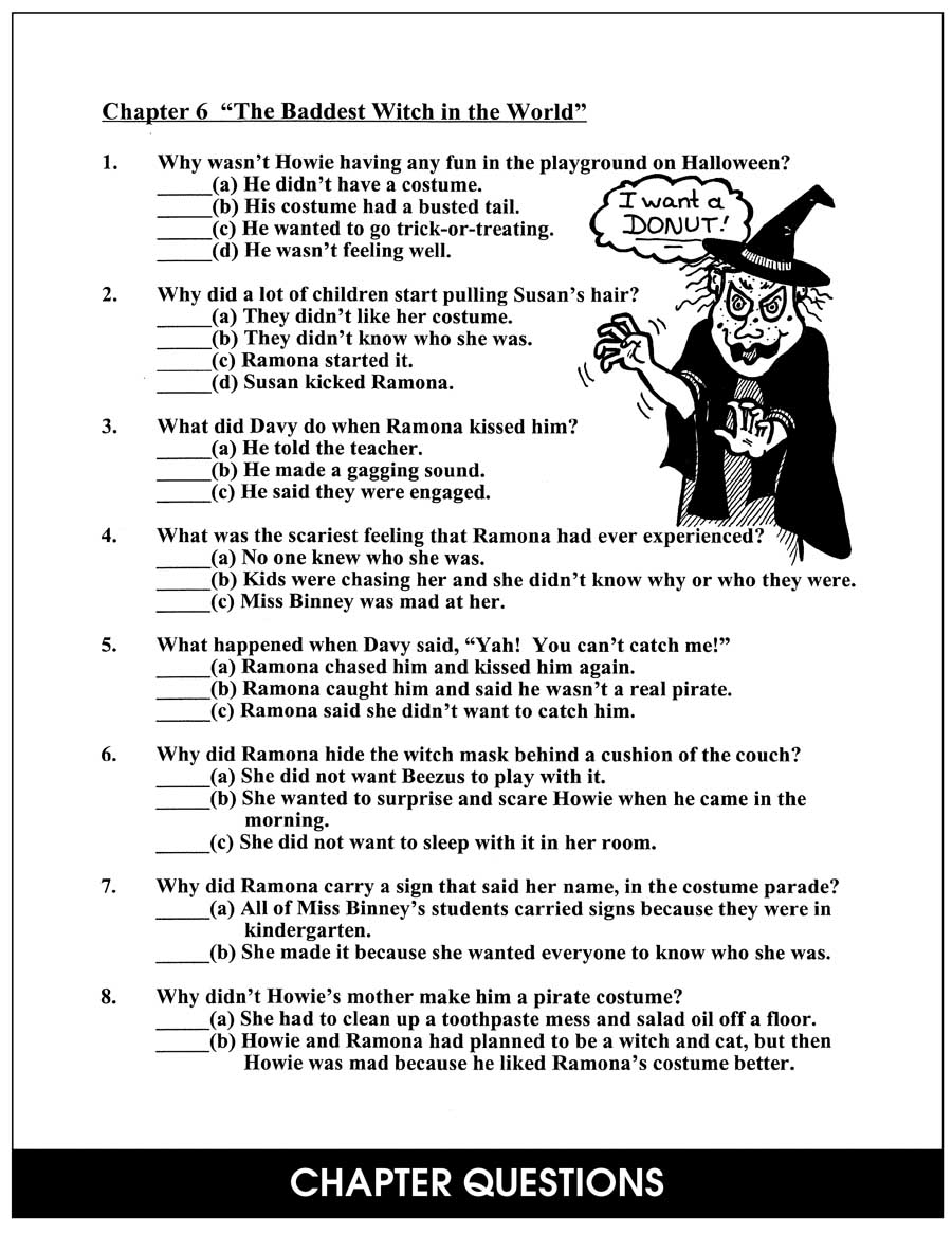 Ramona Quimby Age 8 Novel Study Unit Made By Teachers