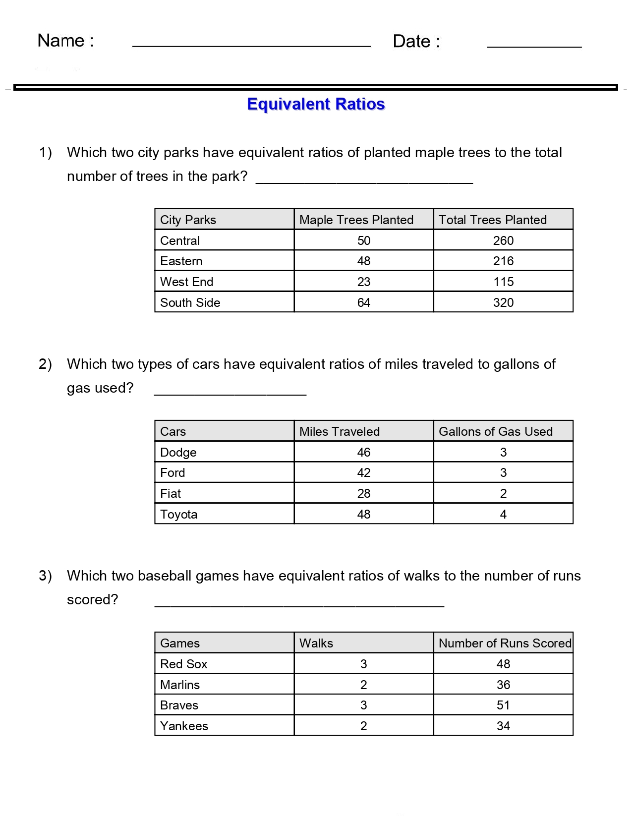 Ratio Worksheets Equivalent Ratio Worksheets Master Ratios Made By Teachers