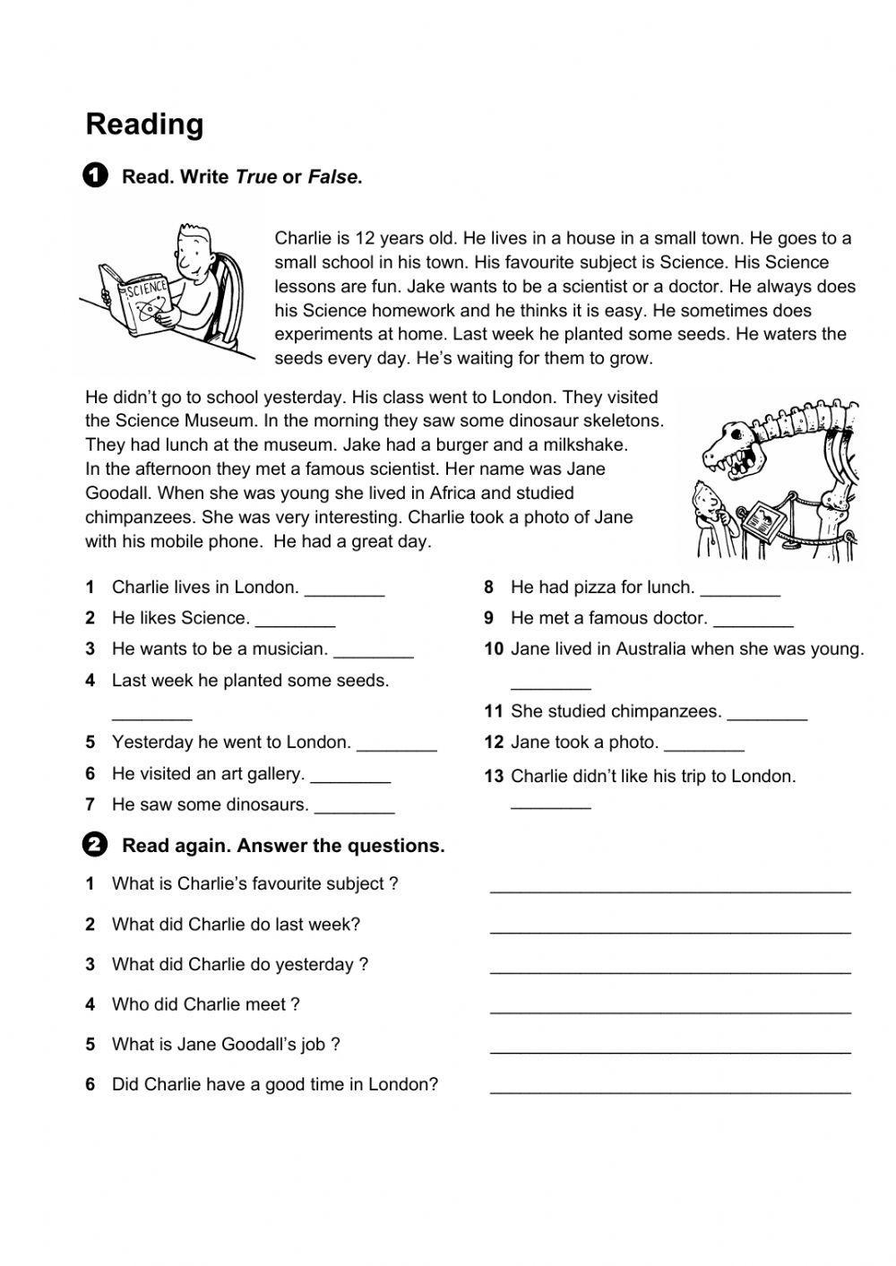 Reading 6 Grade Worksheet Worksheets Library
