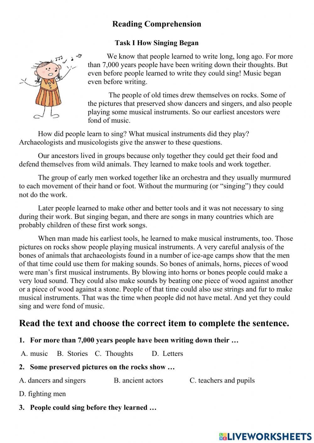 Reading Comprehension Online Exercise For Grade 8 Worksheets Library Reading Comprehension Online Exercise For Grade 8 Worksheets Library