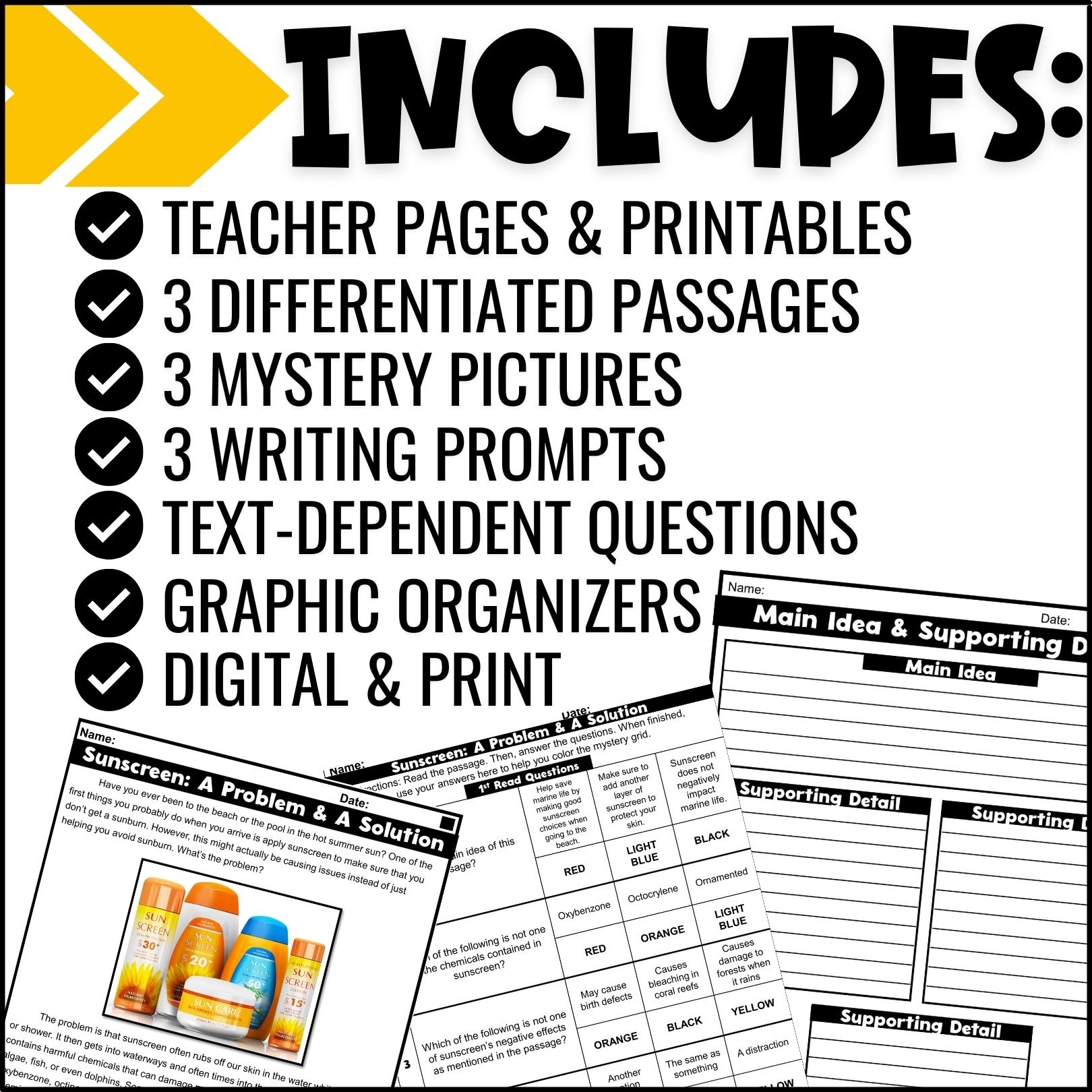 5 Printable Reading Comprehension English Worksheets Ages 4 7 KG1 To Grade 2 Etsy