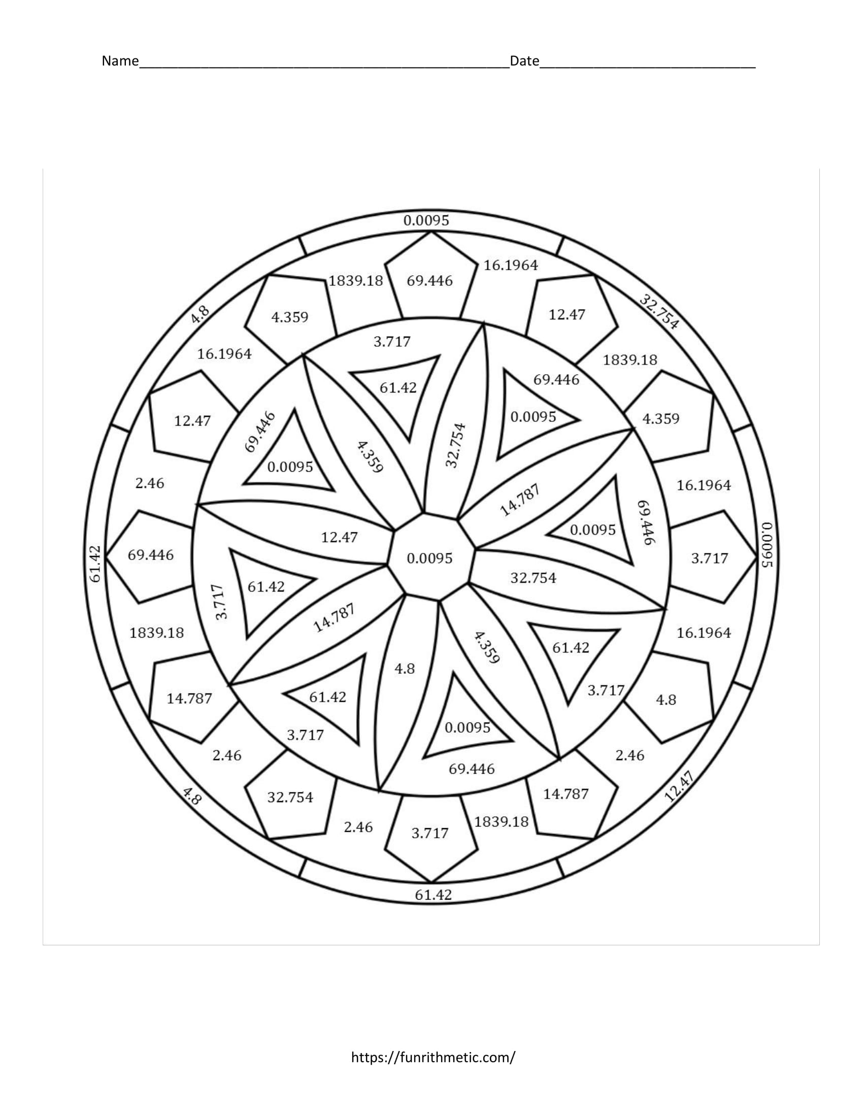Real Number System Create Color Algebra 1 Classification Practice Activity Funrithmetic