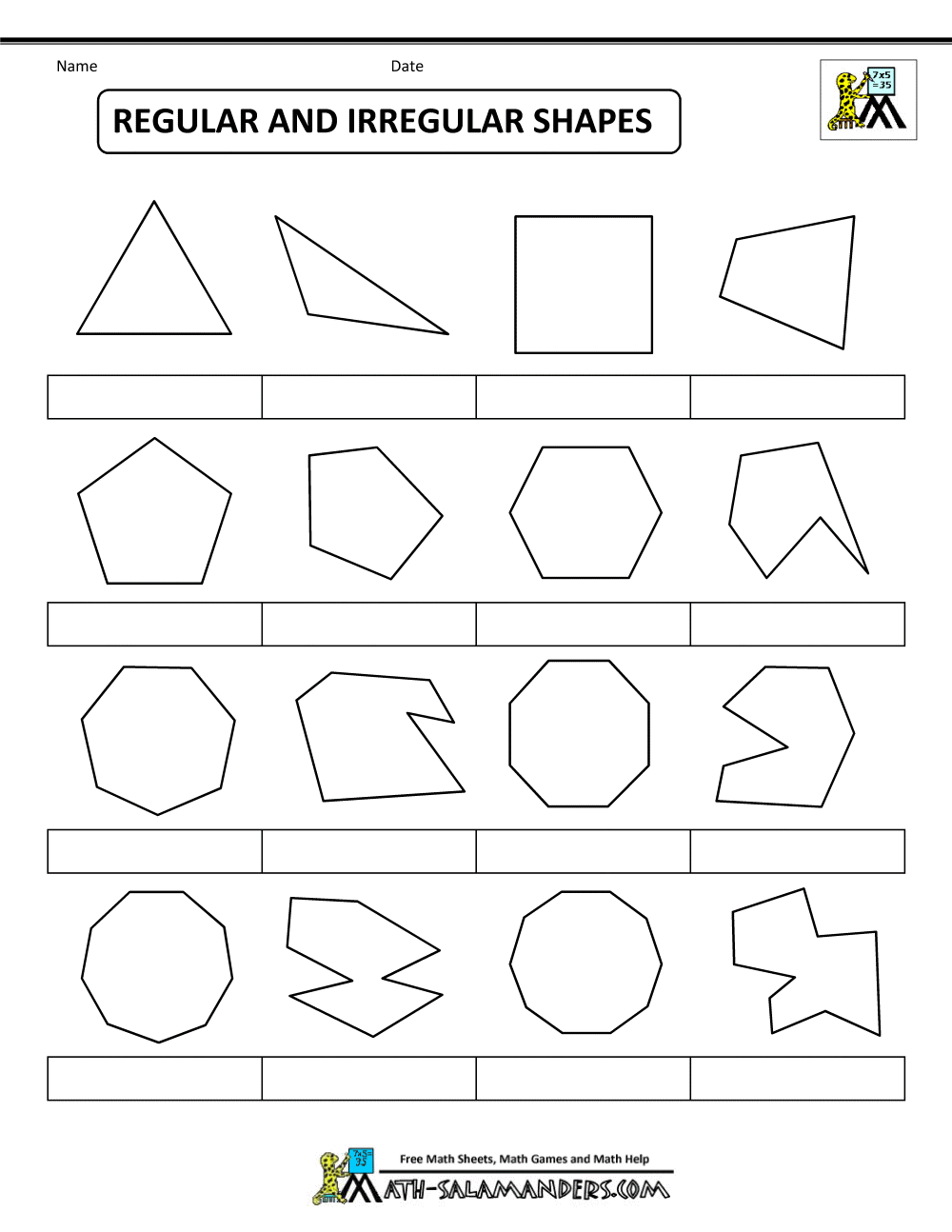 Regular Shapes