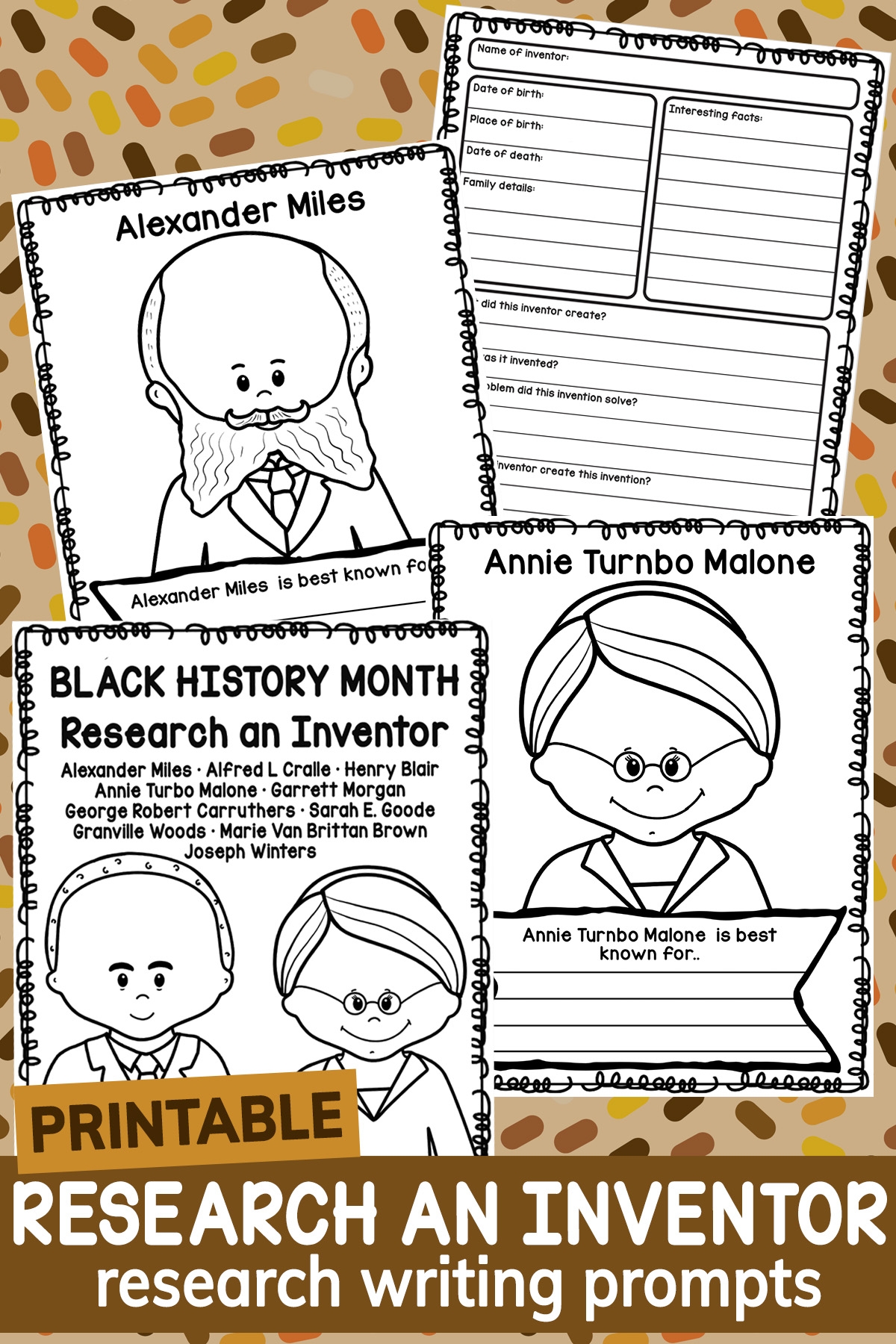 Research A Black Inventor Worksheets For Black History Month Research A Black Inventor Worksheets For Black History Month