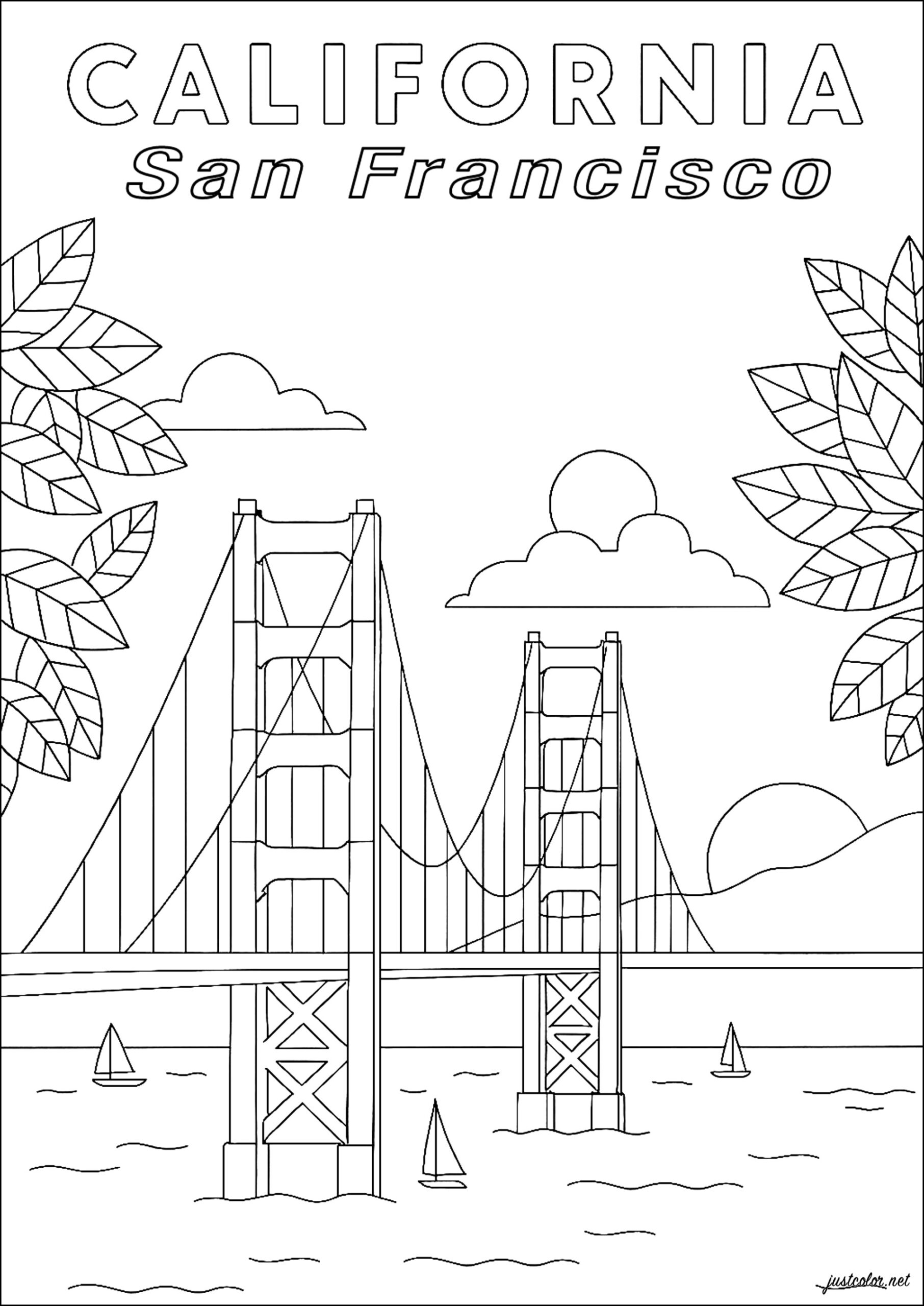 Coloring Pages Golden Gate U S National Park Service