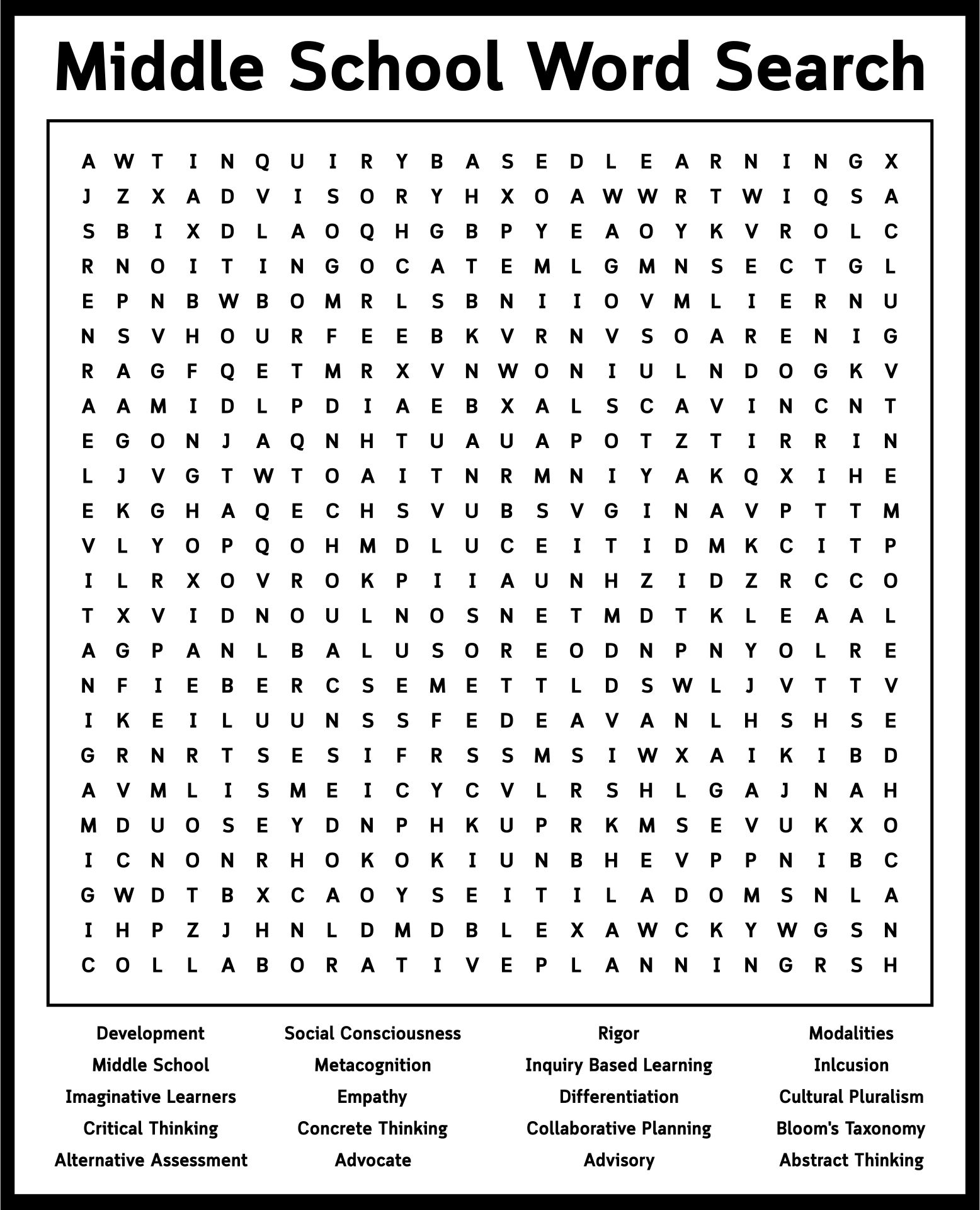 Printable Earth Day Word Search For 6th Graders Older