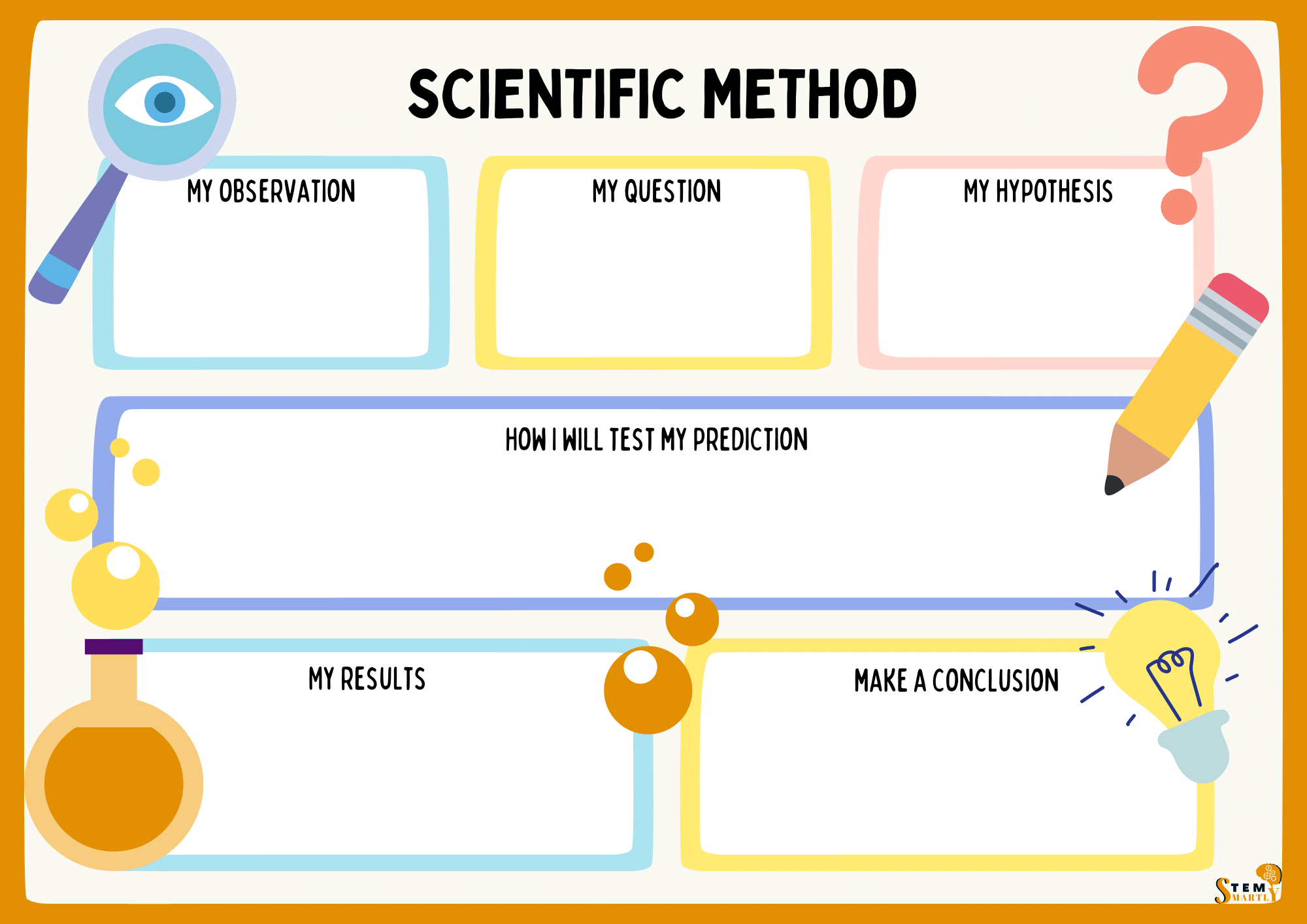 Scientific Method Worksheet Example For Kids STEM Smartly