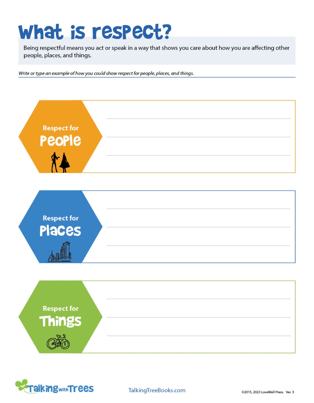 What Is Respect Worksheet