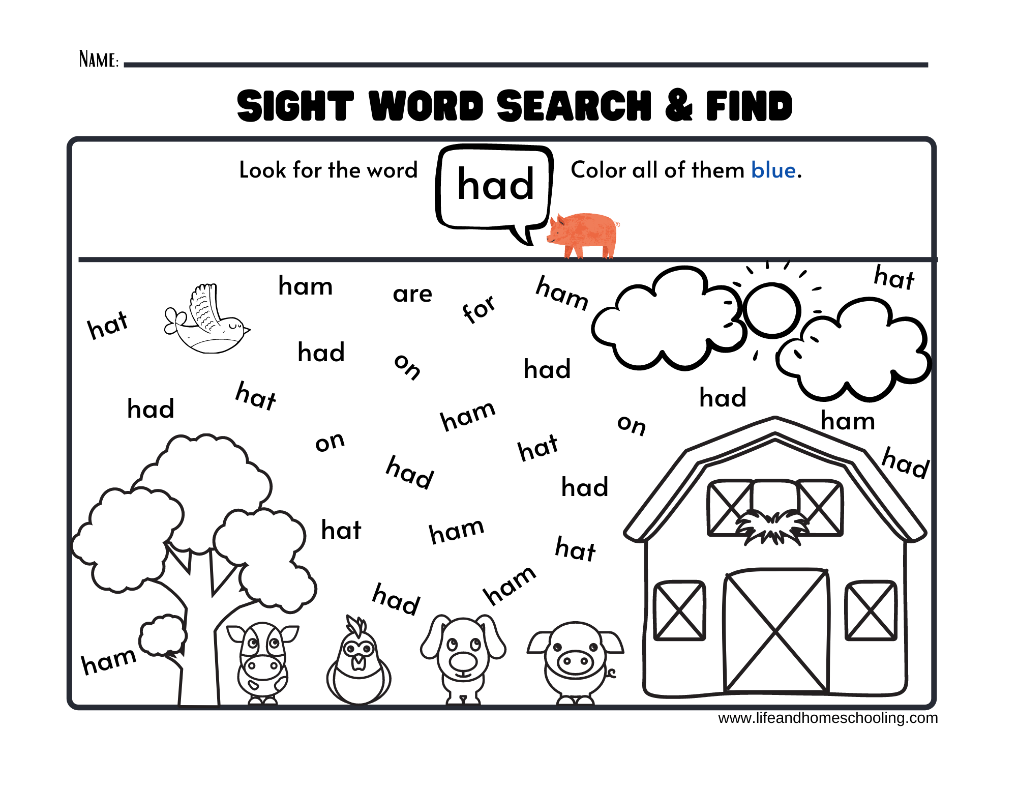 Sight Words Printable Activity Worksheets Made By Teachers
